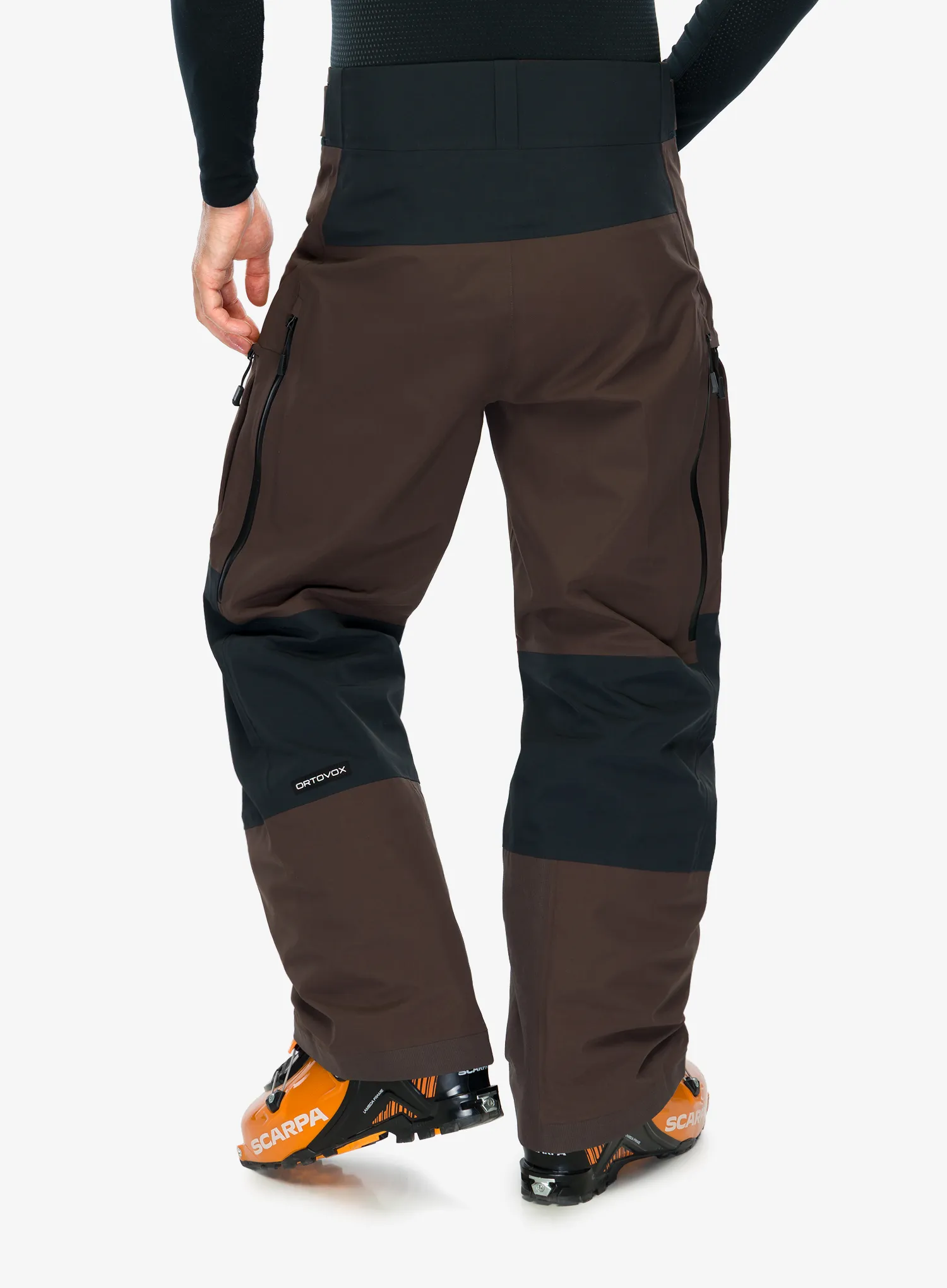 Pantaloni schi Ortovox Ravine Free 3L Pants - dark chestnut