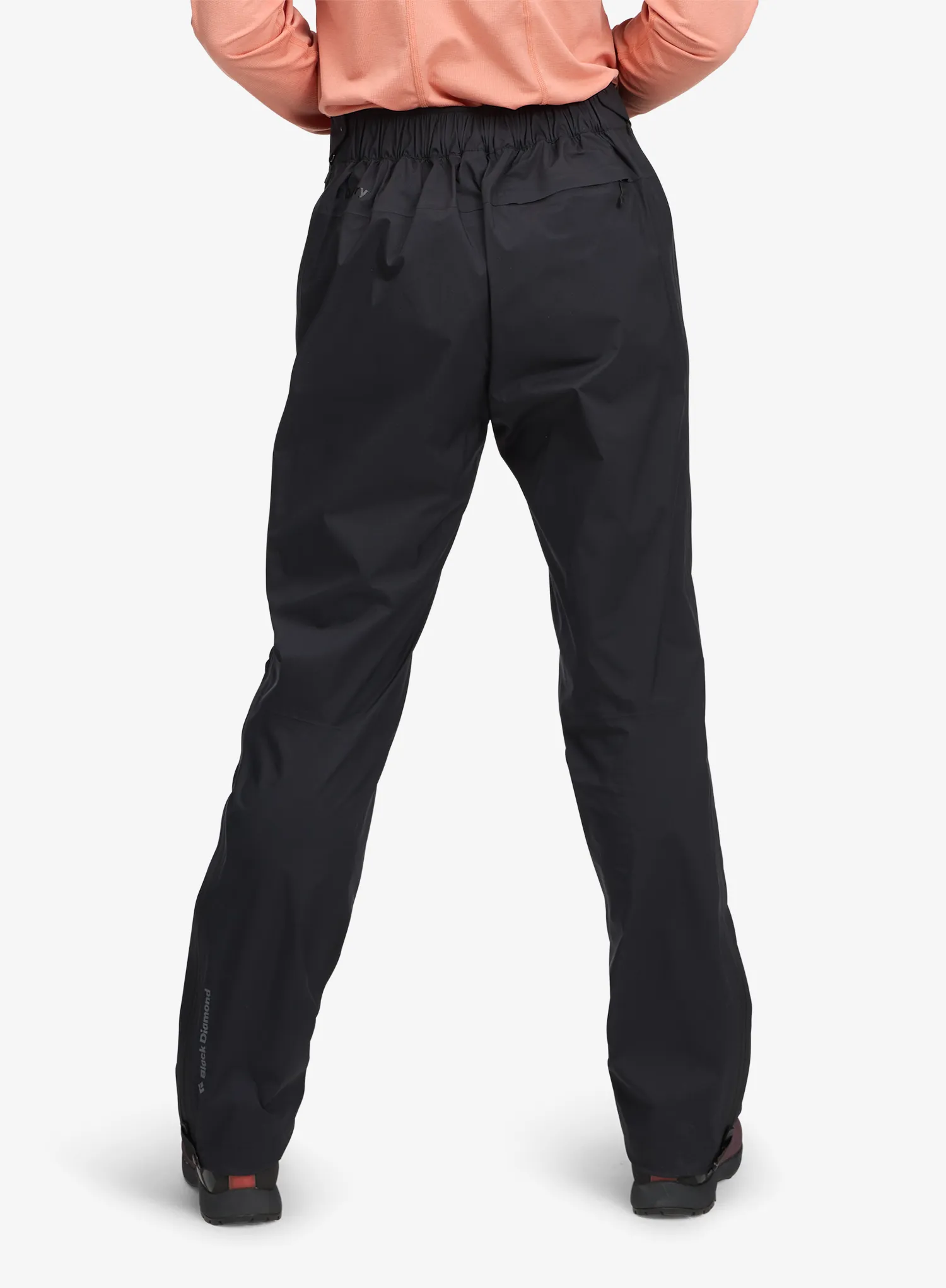 Pantaloni impermeabili femei Black Diamond Fineline Stretch FZ Pants - black/black