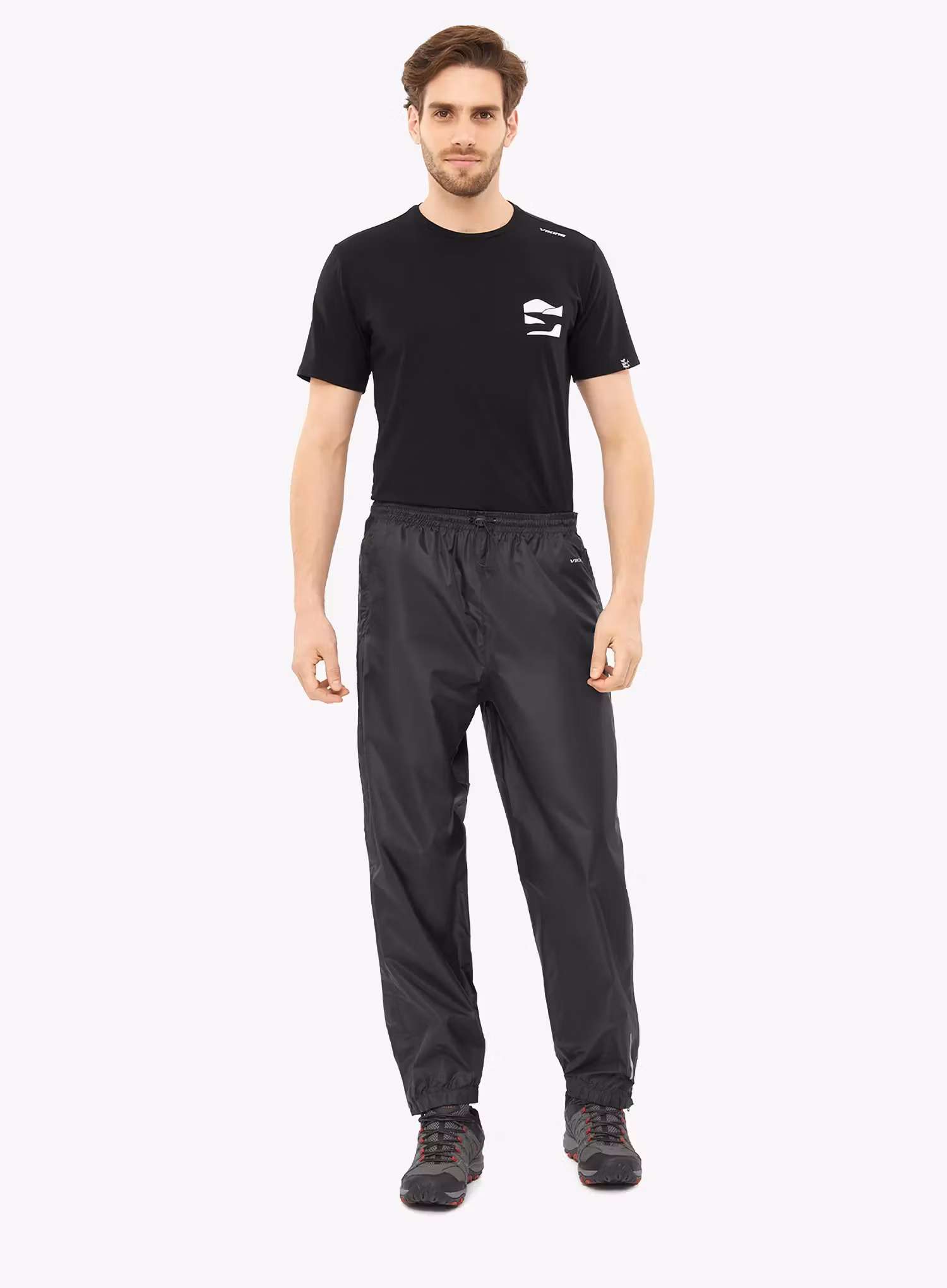 Pantaloni impermeabili Viking Rainier Full Zip - black