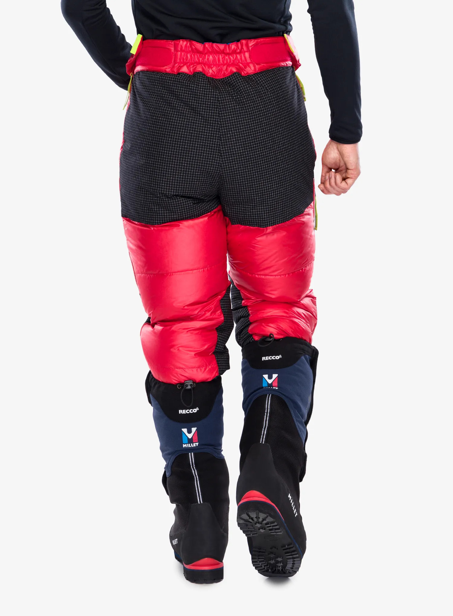 Pantaloni cu puf Millet MXP Down Overpant - rouge/saphir