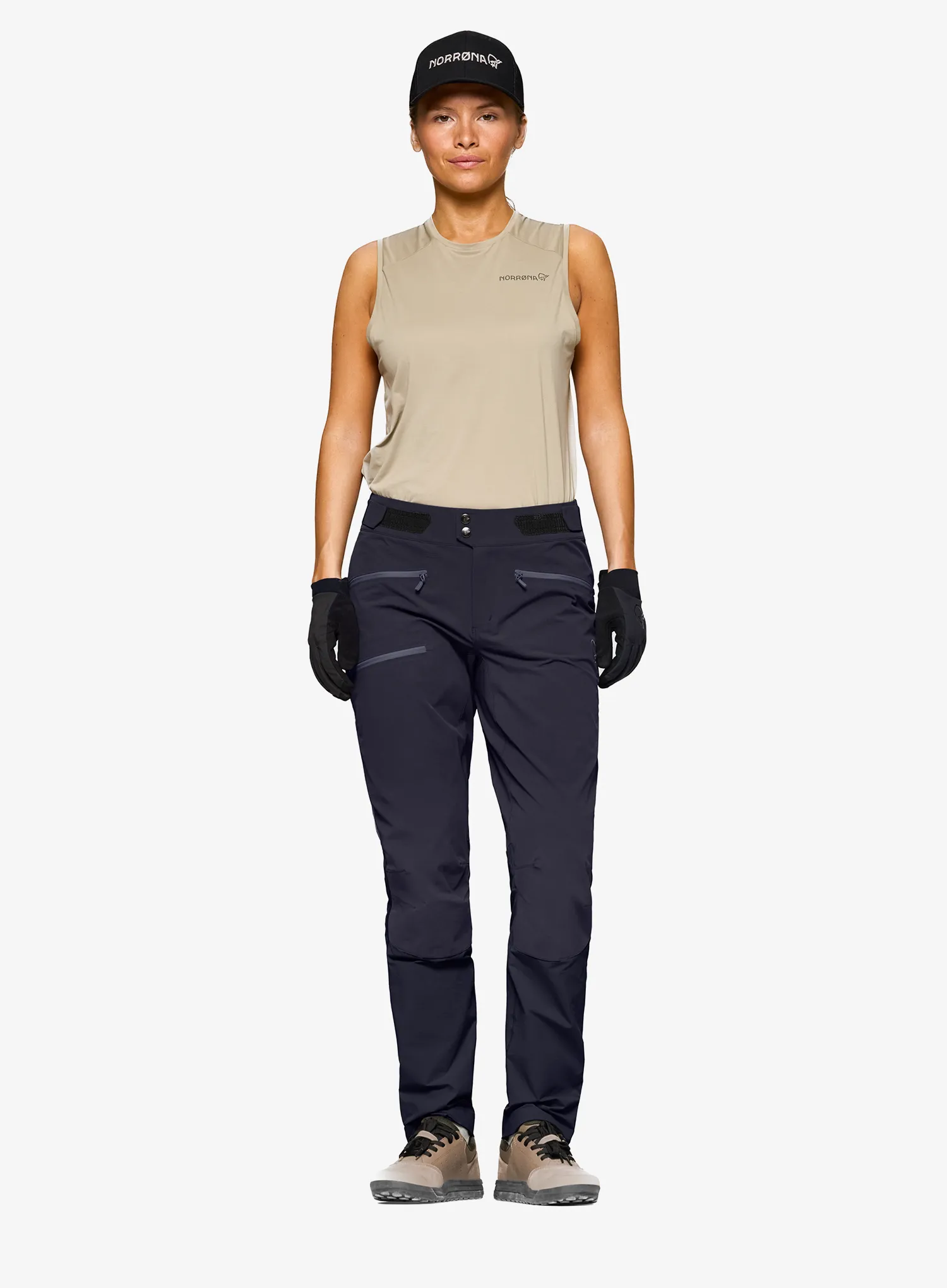 Pantaloni de ciclism pentru femei Norrona Fjora Flex1 Pants - caviar black
