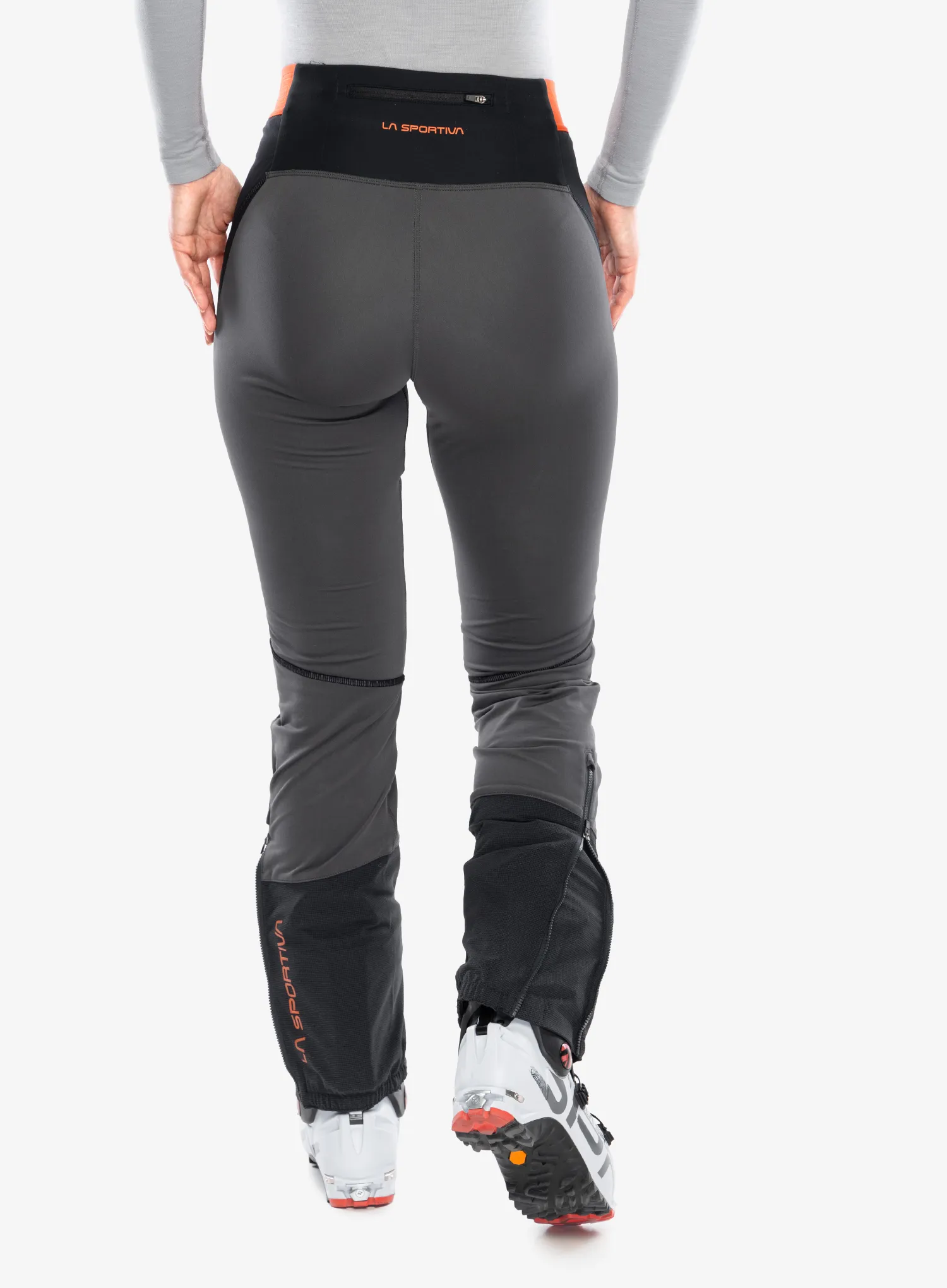 Pantaloni de munte femei La Sportiva Kyril Pant - black/cherry tomato