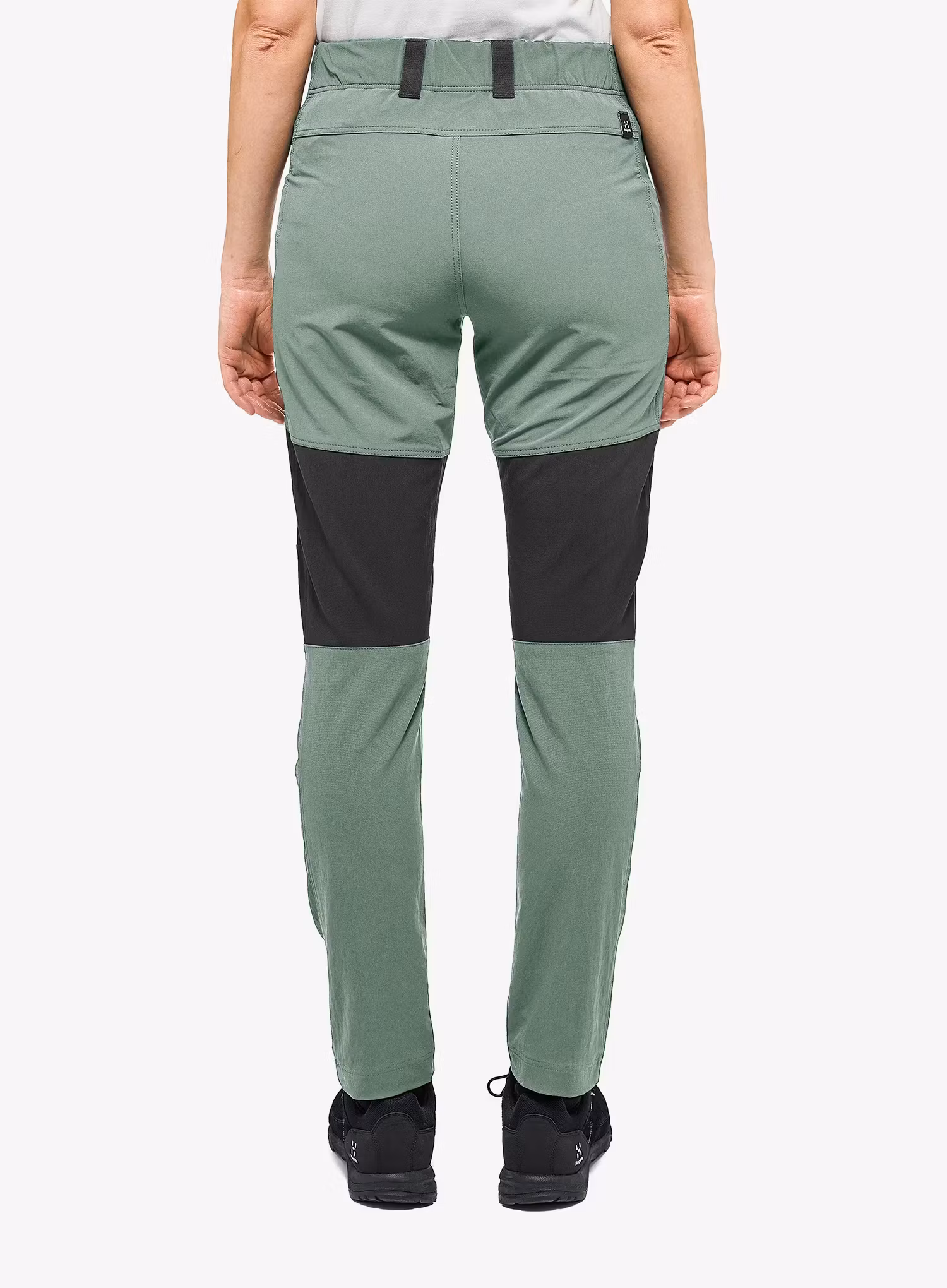Pantaloni softshell femei Haglofs Mid Slim Pant - fjell green/true black