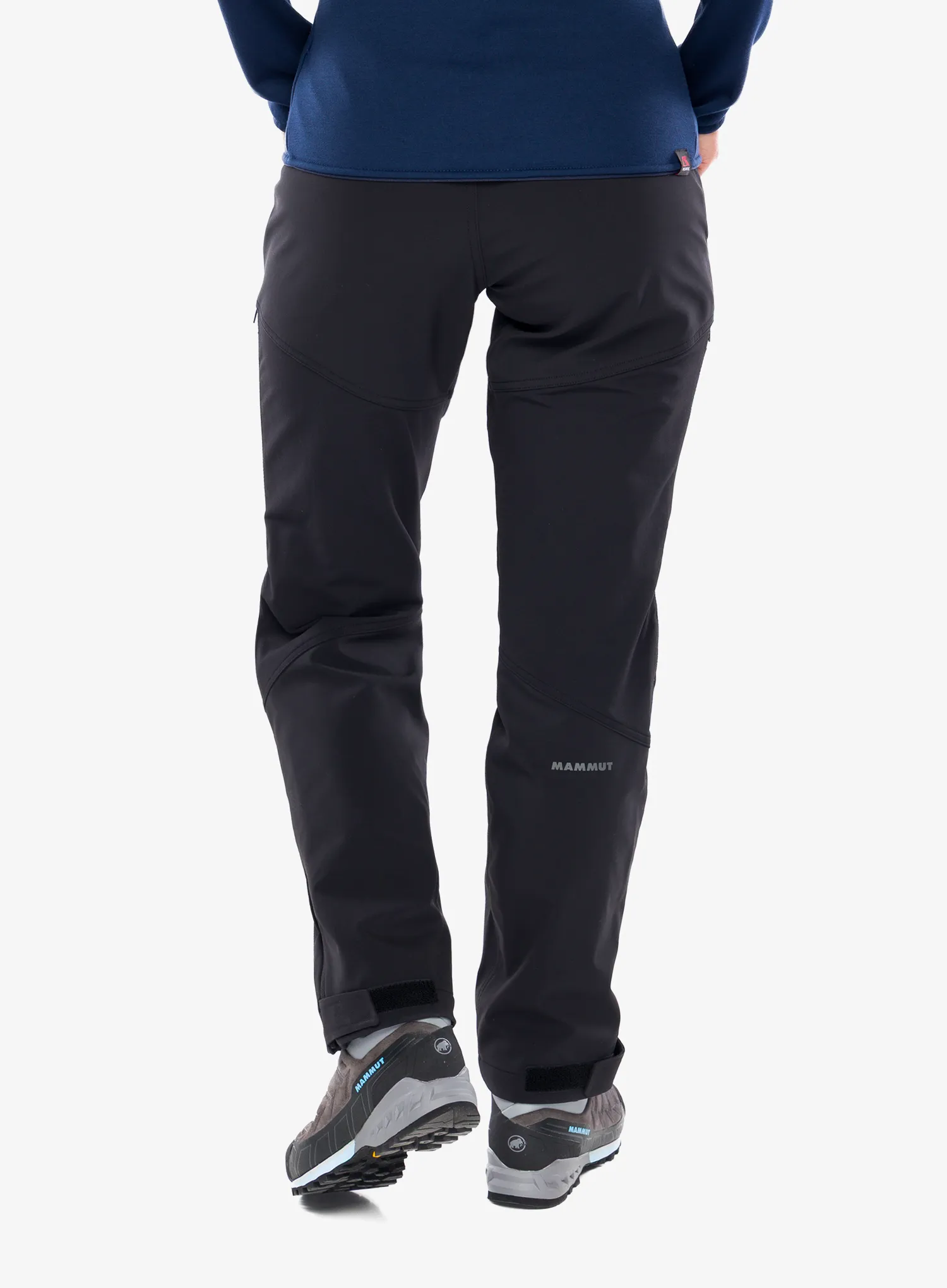 Pantaloni softshell femei Mammut Zinal Guide SO Hybrid Pants - black/black