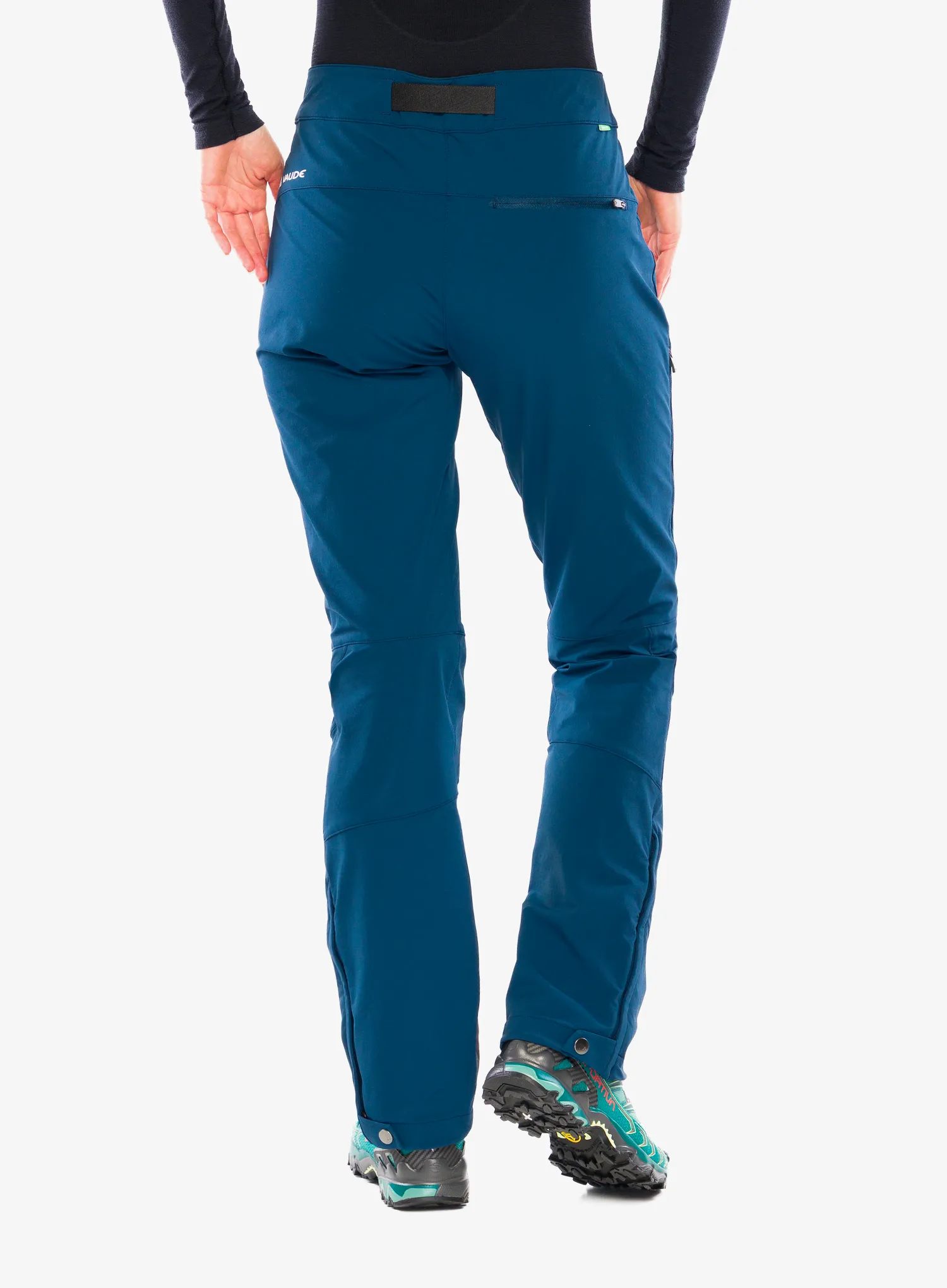 Pantaloni softshell femei Vaude Badile Pants II - dark sea uni