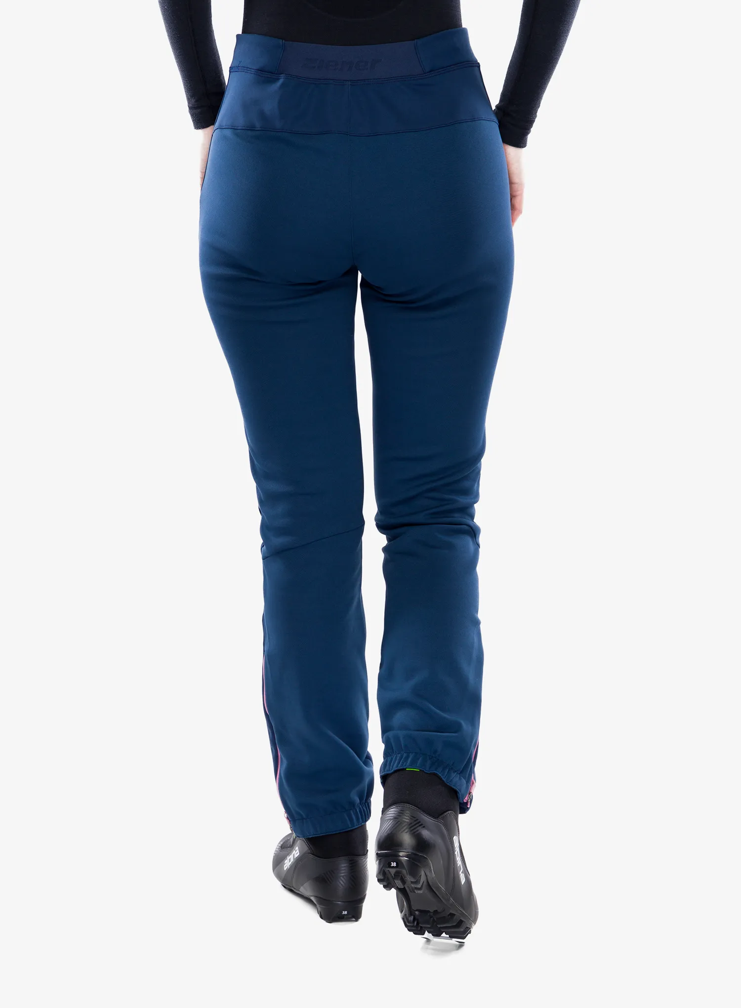 Pantaloni softshell femei Ziener Nabelle - dark navy/rose blossom