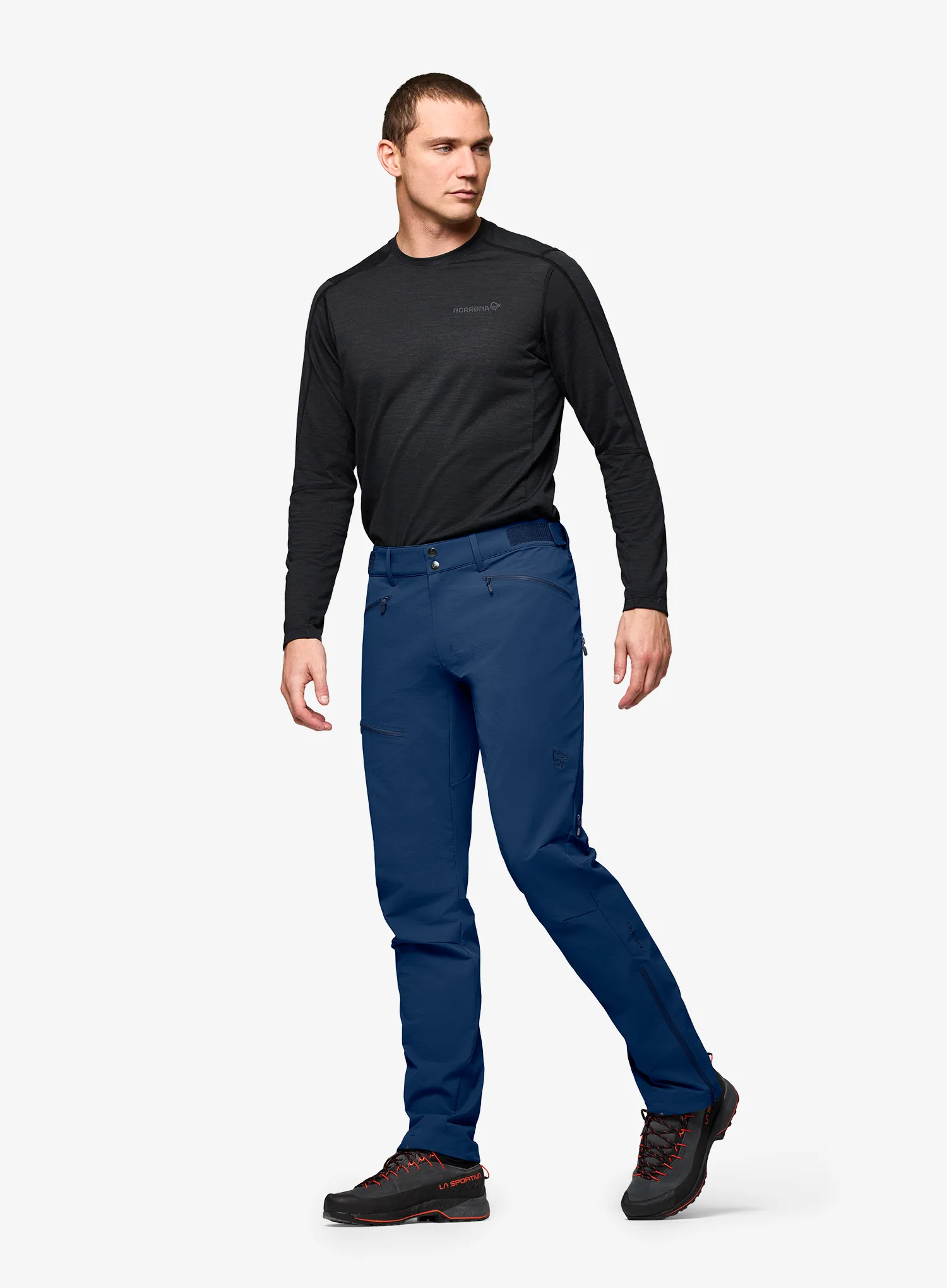 Pantaloni softshell Norrona Falketind Flex1 Pants - indigo night