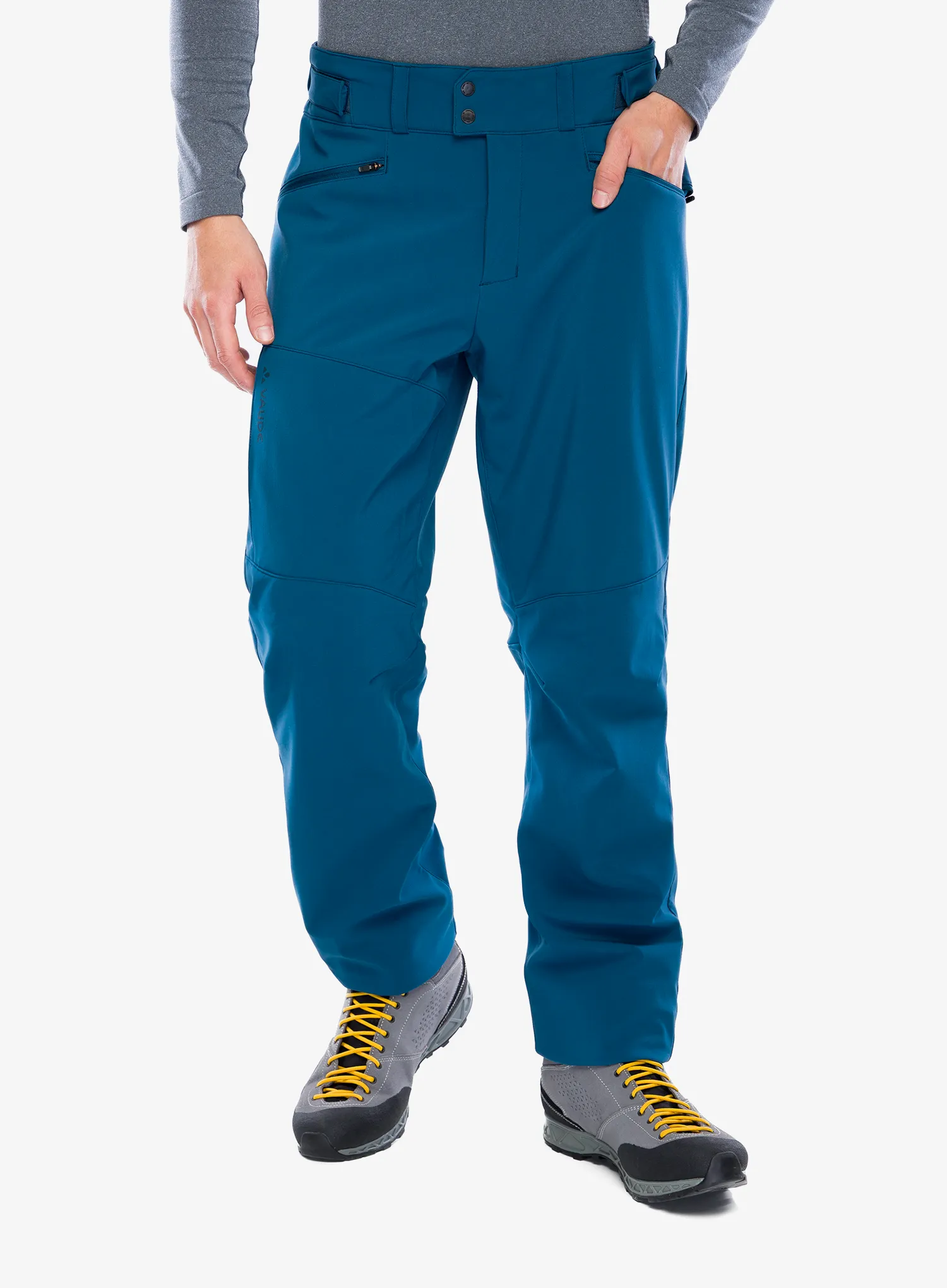 Pantaloni softshell Vaude Elope Softshell Pants - baltic sea