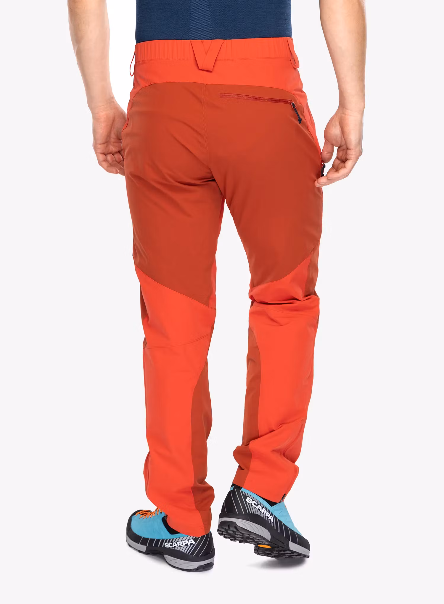 Pantaloni trekking Rab Torque Mountain Pants - dark horizon/tuscan red