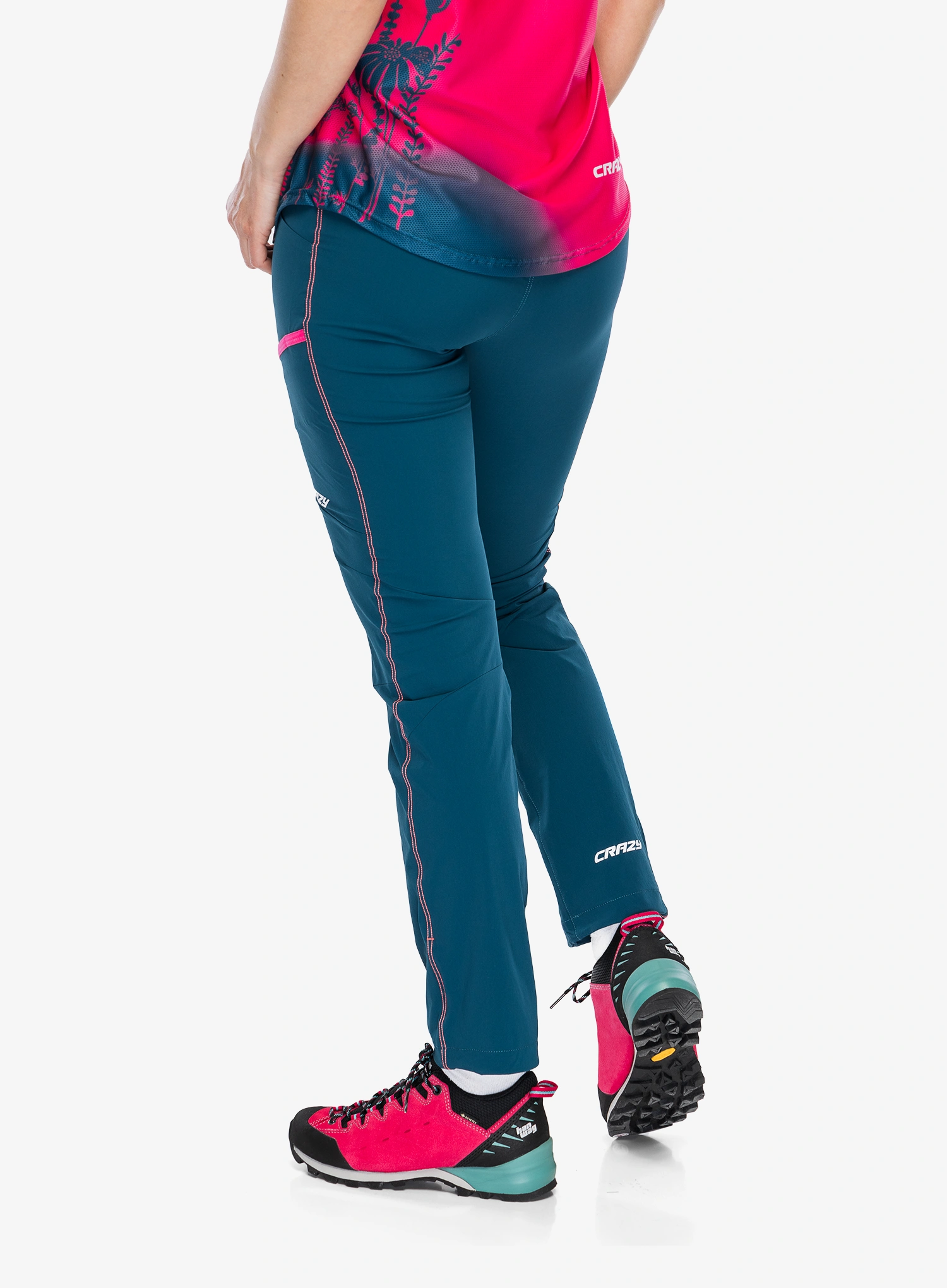 Pantaloni drumetie femei Crazy Pant Traverse - coralin