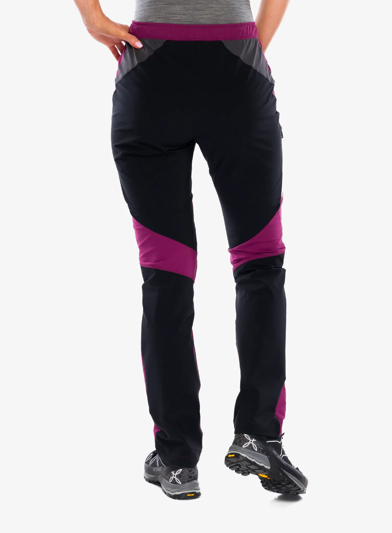 Pantaloni drumetie femei Montura Spitze Pants - wine red/light rose