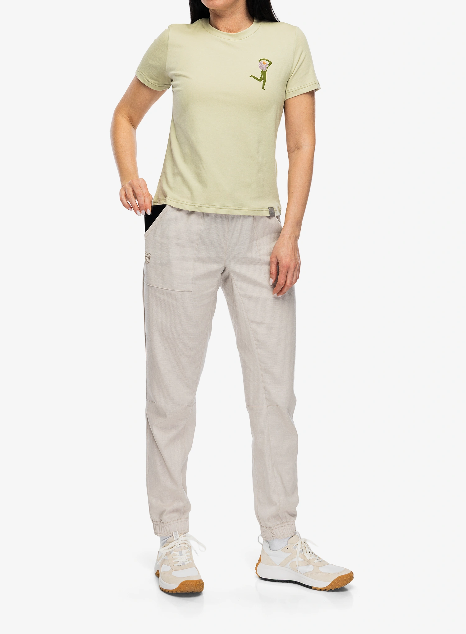 Pantaloni drumetie femei Turbat Lama Pants - moonbeam beige