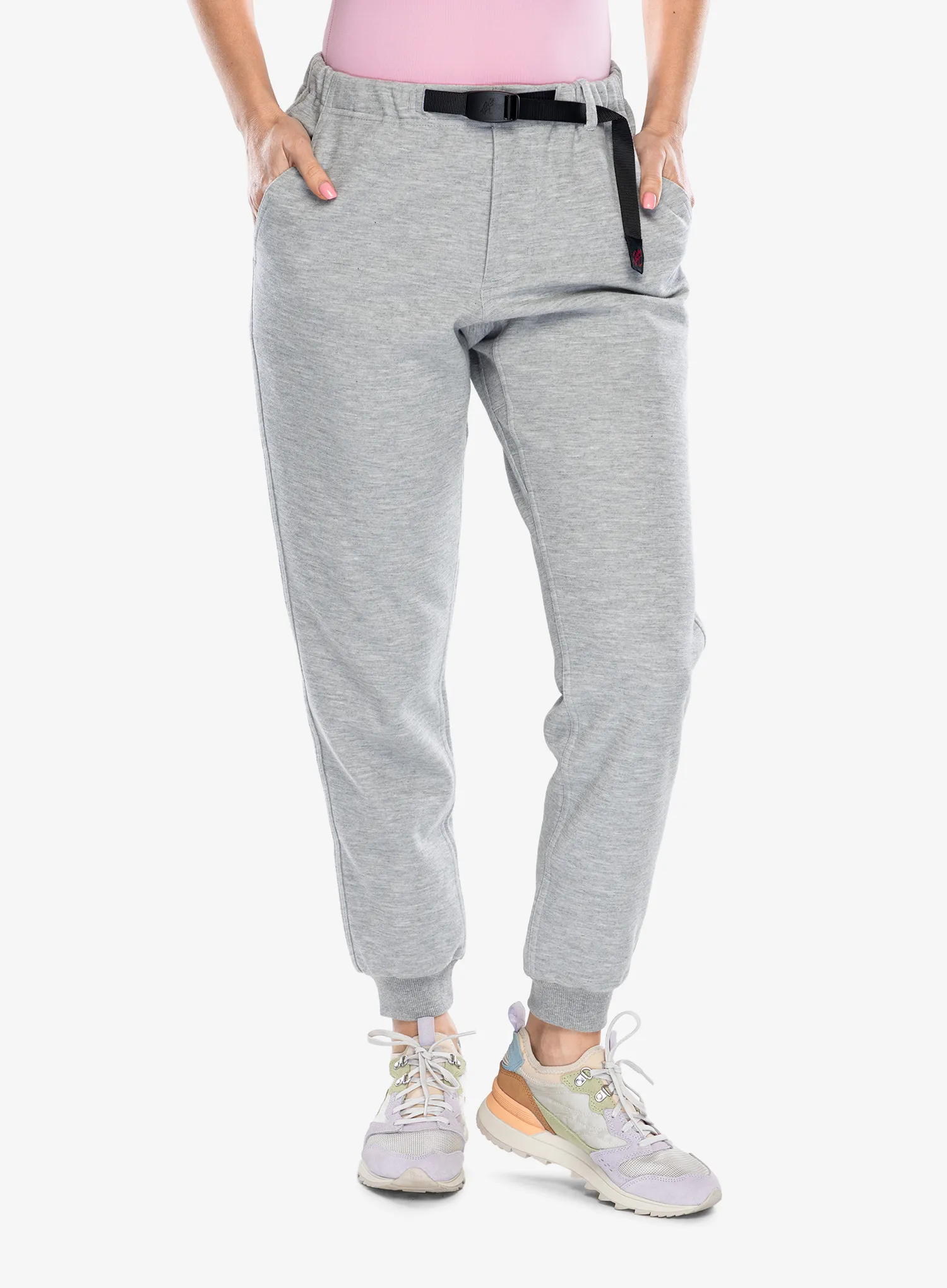 Pantaloni drumetie Gramicci Coolmax Narrow Rib Pant - heather grey