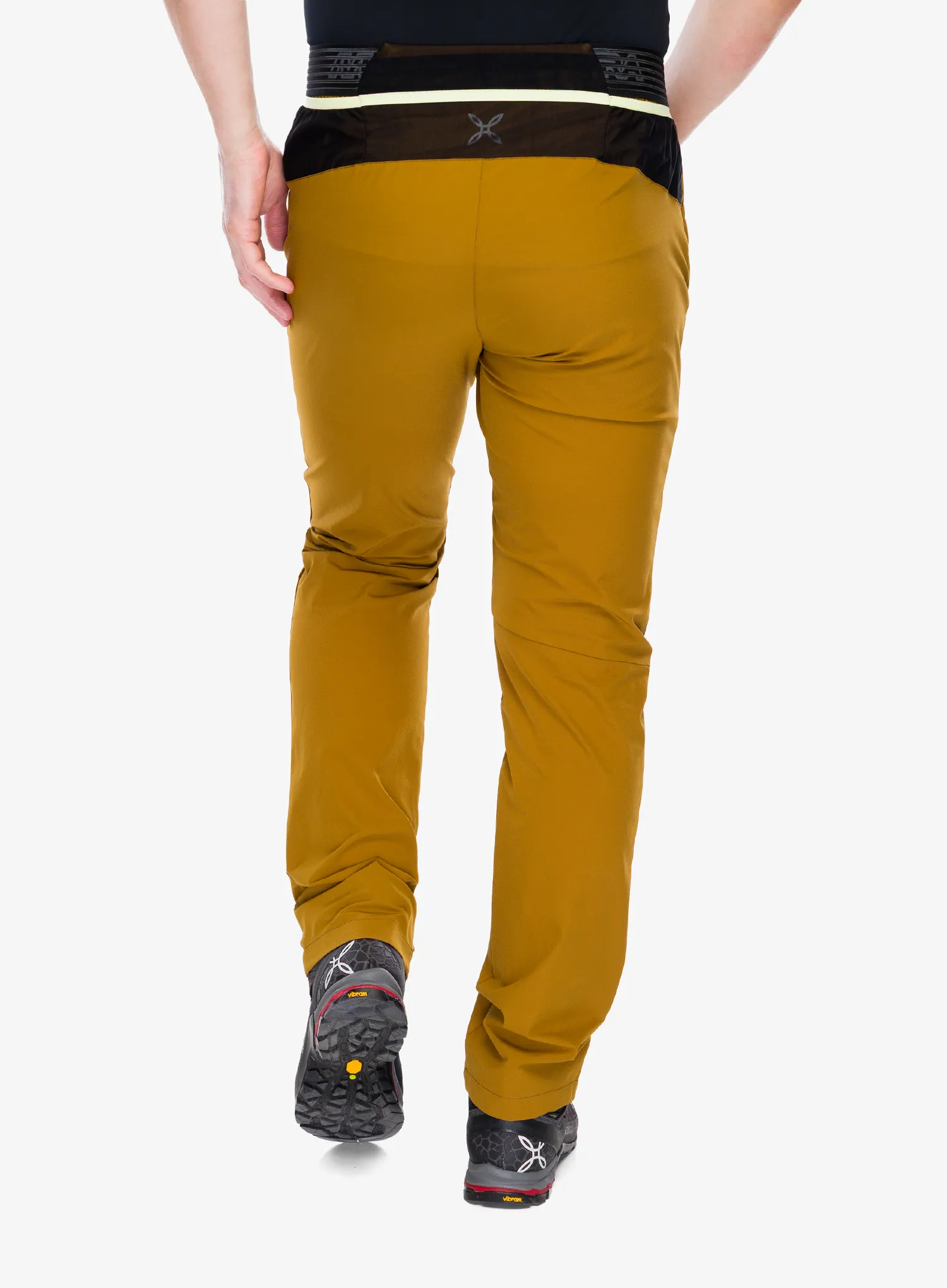 Pantaloni drumetie Montura Rise Pants - bronze brown/sunny lime