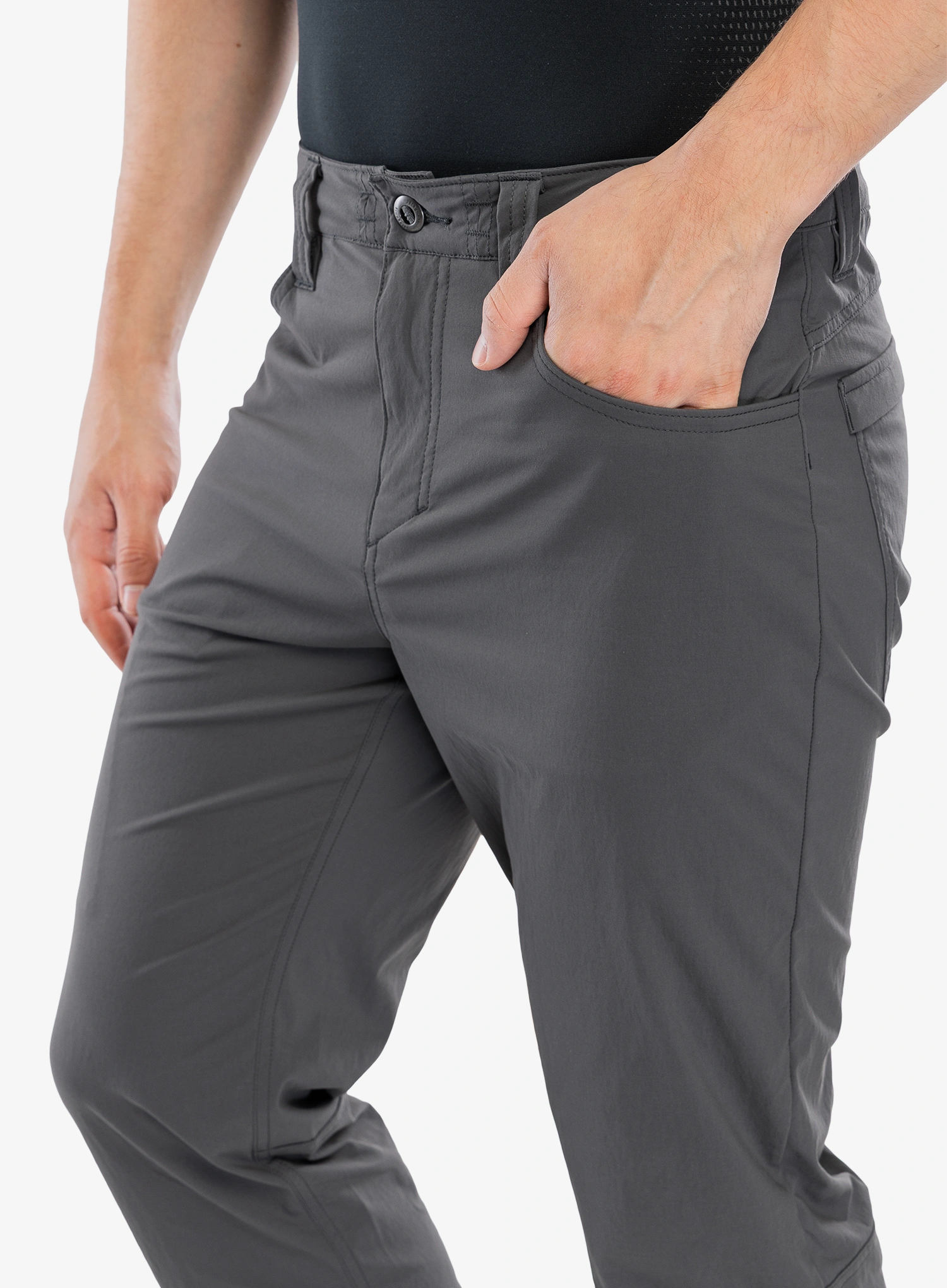 Pantaloni drumetie Patagonia Quandary Pants - forge grey