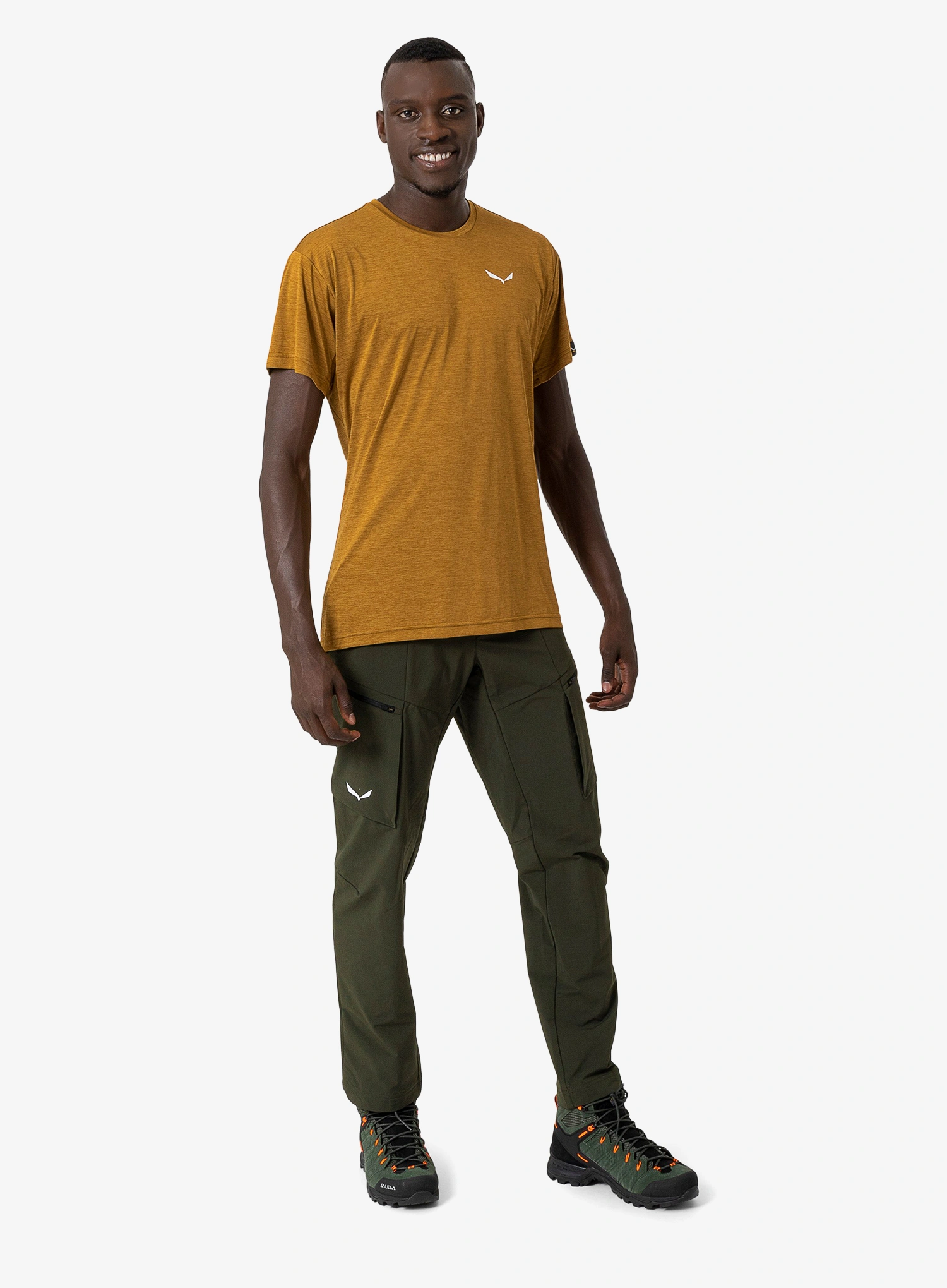 Pantaloni drumetie Salewa Puez DST Cargo Pants - dark olive