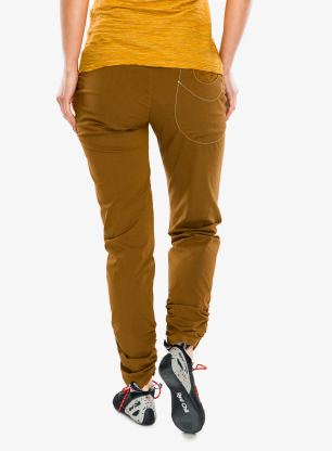 Pantaloni escalada femei E9 Mix - caramel