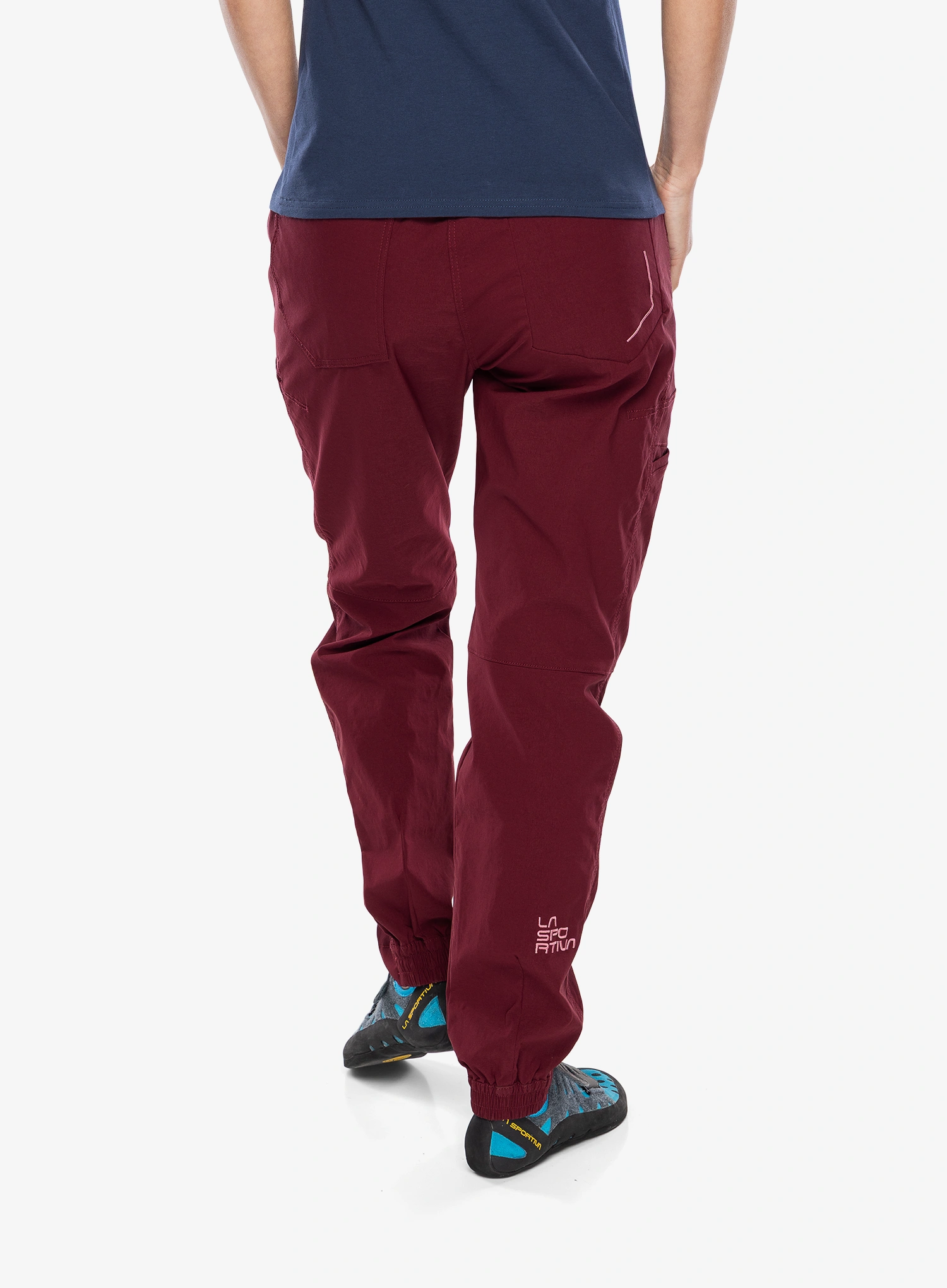 Pantaloni escalada femei La Sportiva Mantra Pant - redwood/rosebay
