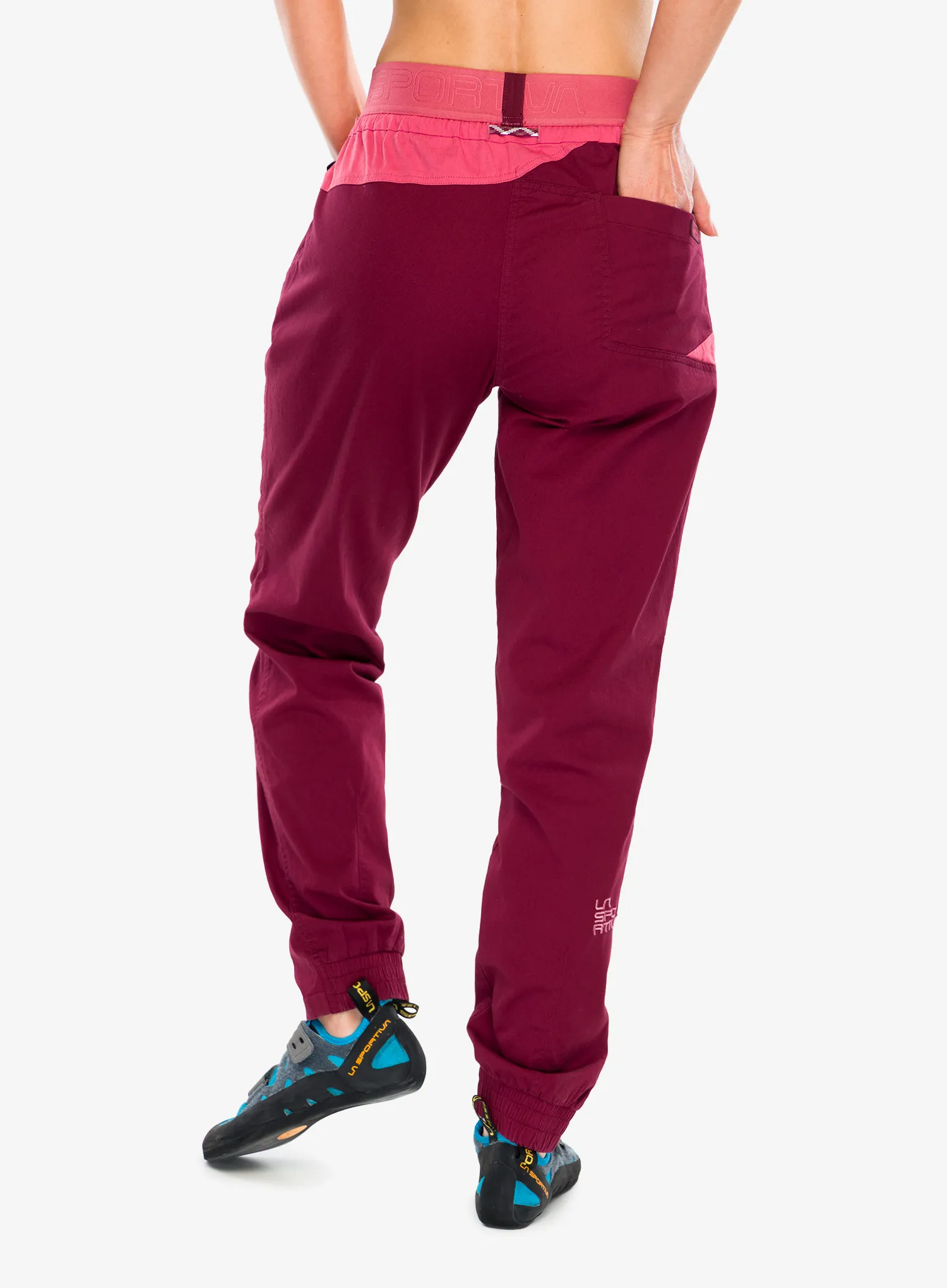 Pantaloni escalada femei La Sportiva Tundra Pants - redwood/rosebay