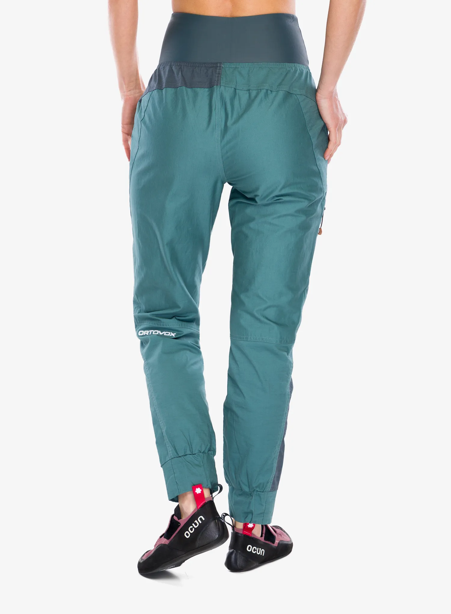Pantaloni escalada femei Ortovox Valbon Pants - arctic grey