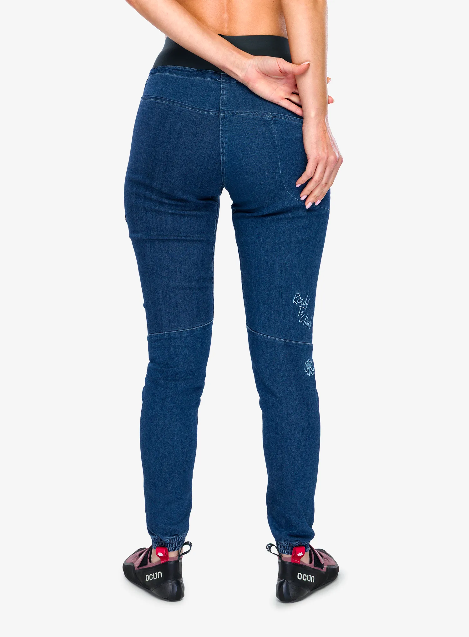 Pantaloni escalada femei Rafiki Cerro - dark blue denim