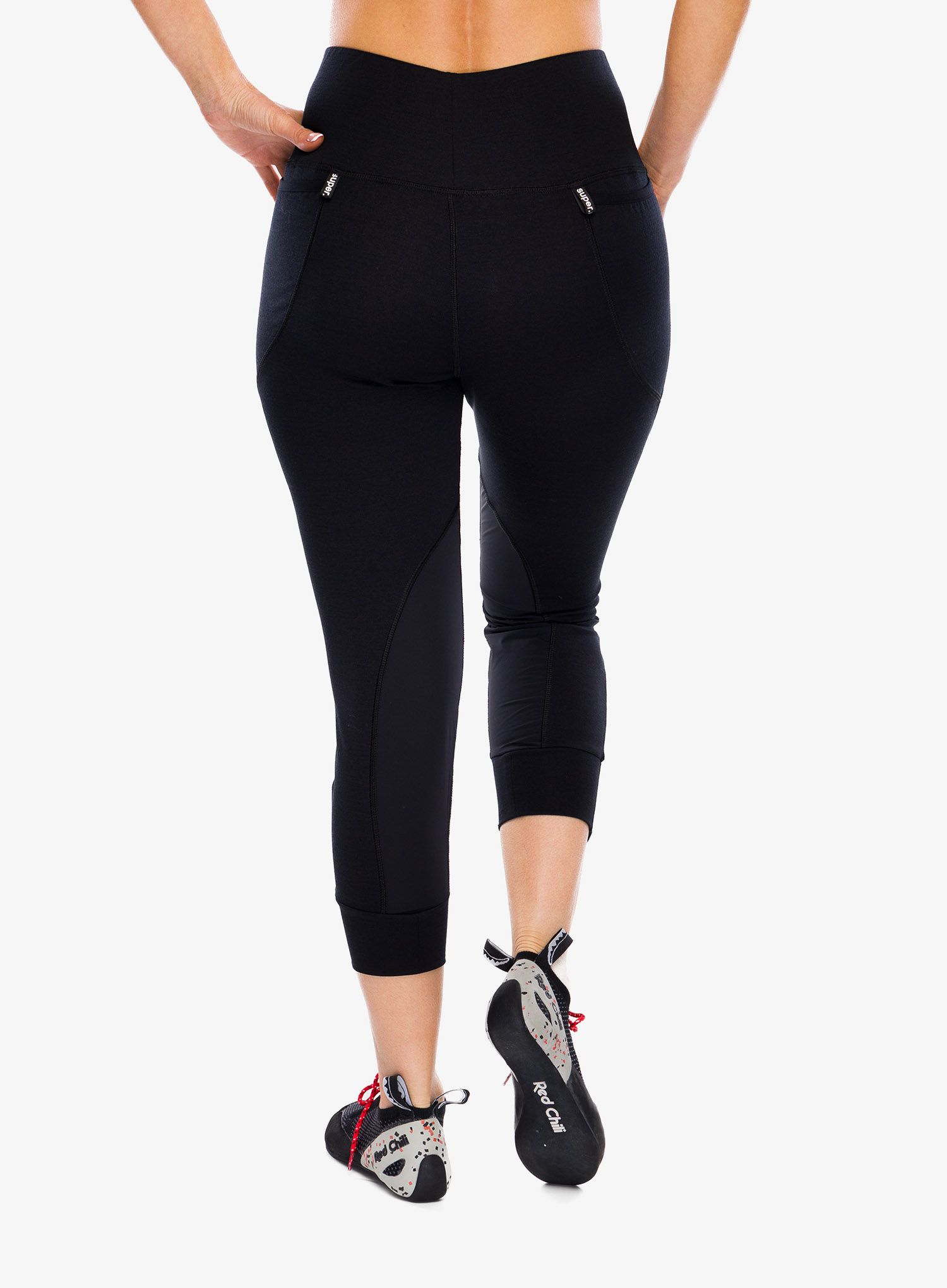 Pantaloni escalada femei Super.natural El Capitan - jet black/jet black