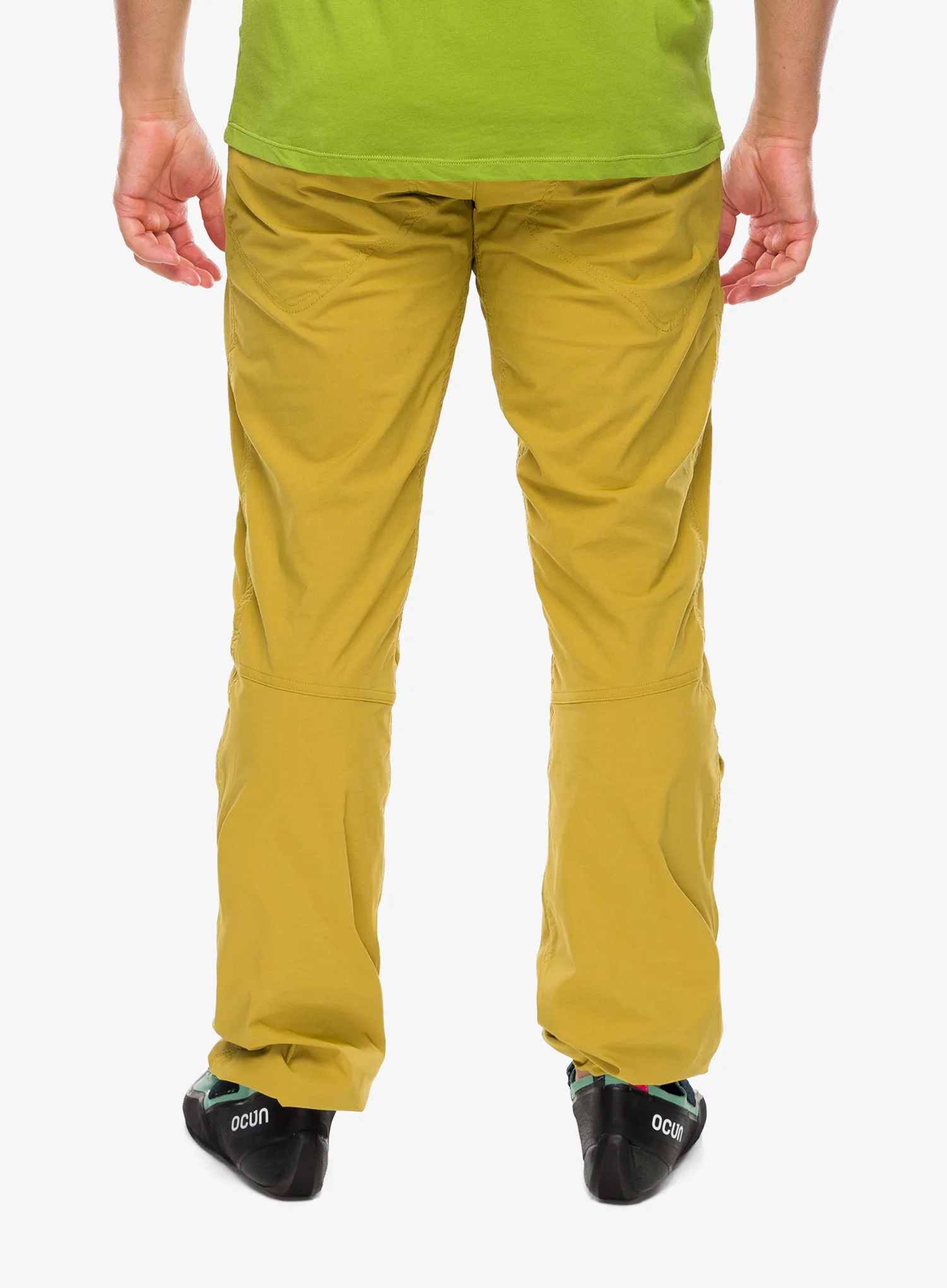 Pantaloni escalada Ocun Mania Pants - yellow dried tobacco