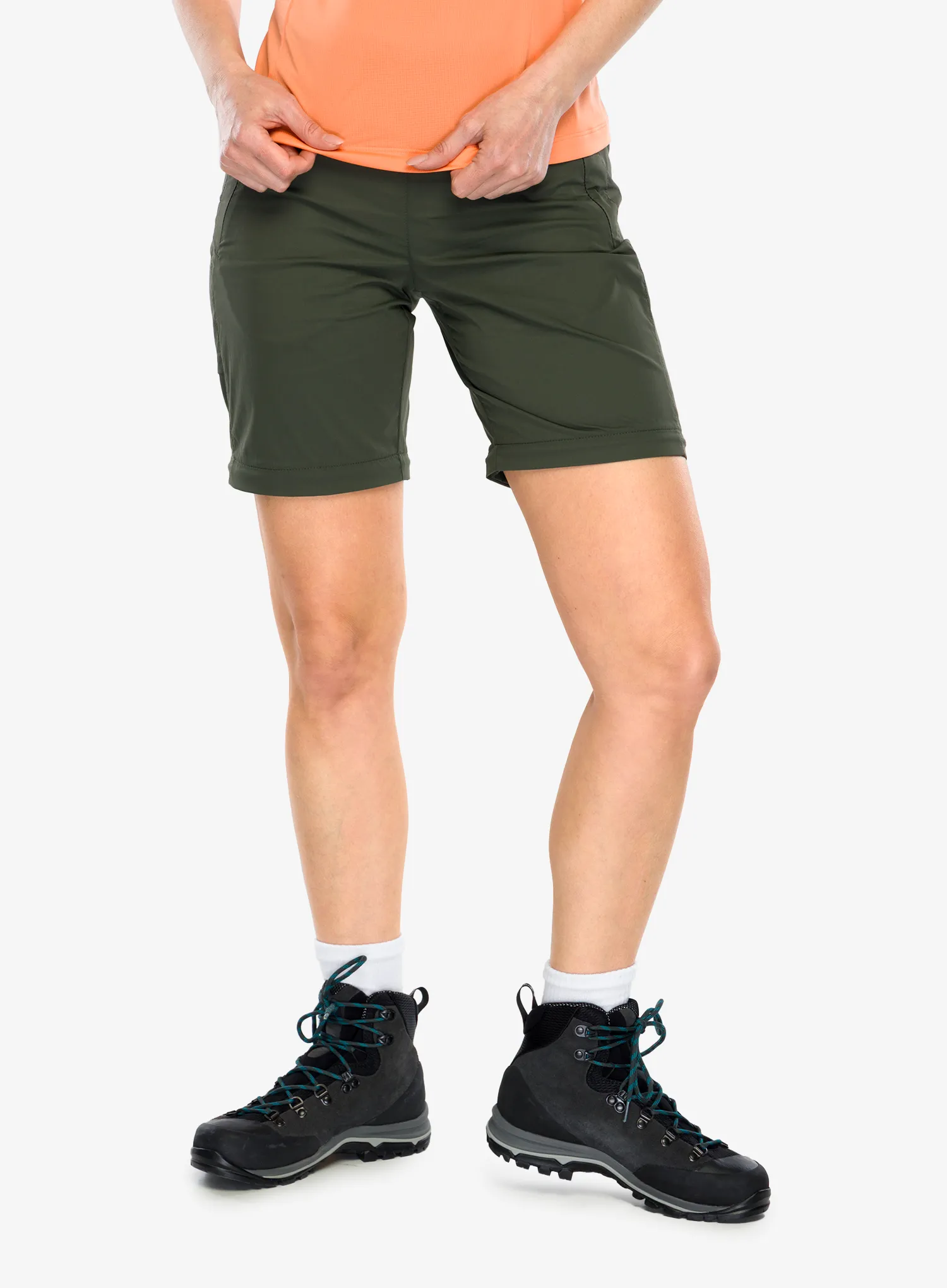 Pantaloni cu crac detasabil femei Montura Cervinia Zip Off Pants - sage green