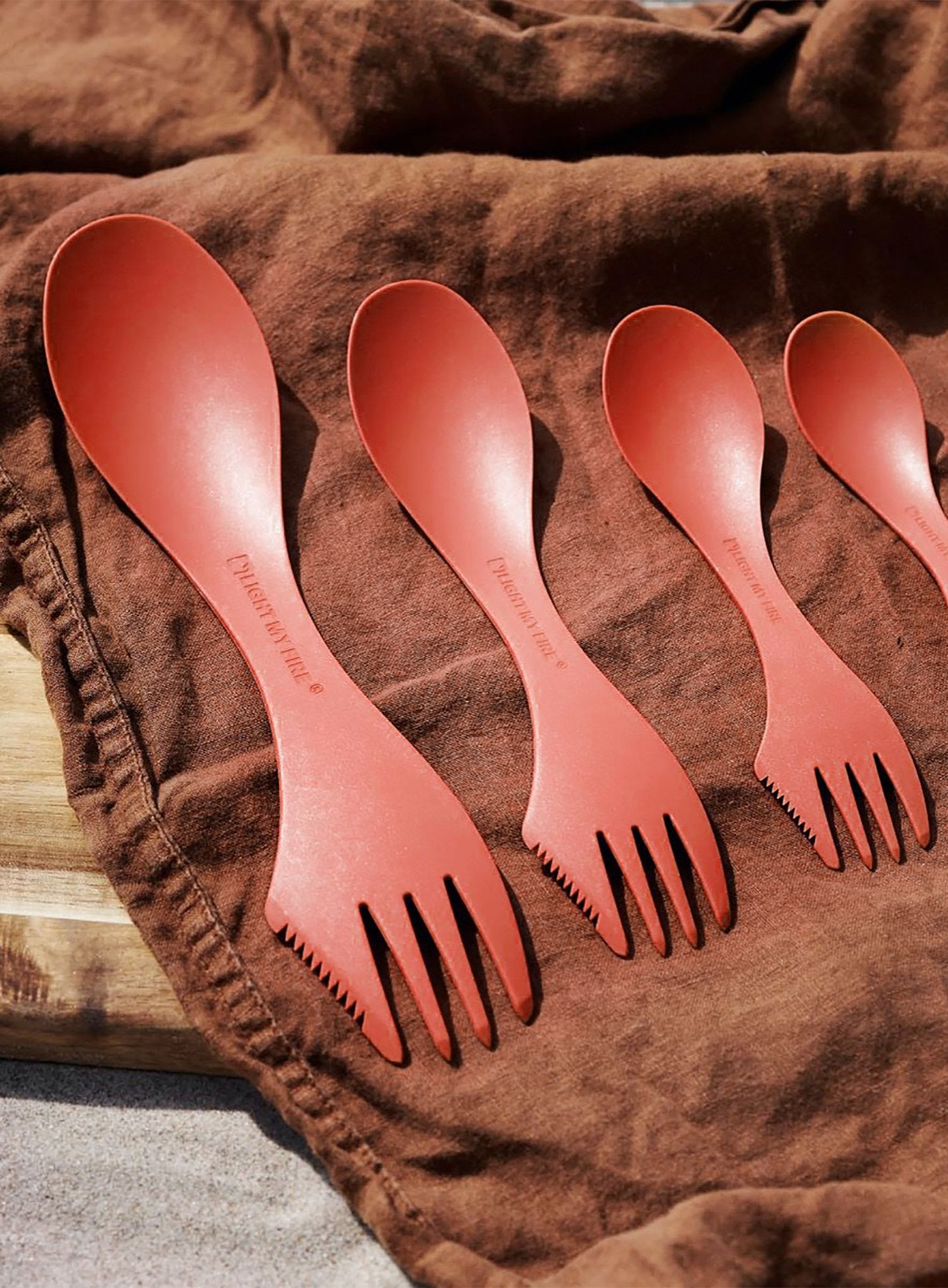 Tacam spork Light My Fire Spork Original Bio - rocky red