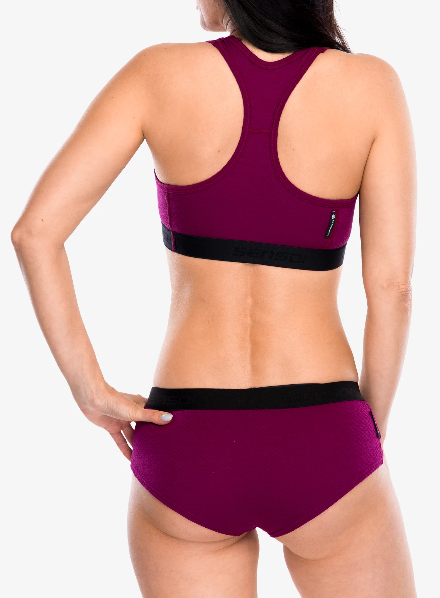 Sutien sport Sensor Merino DF Bra - lilla