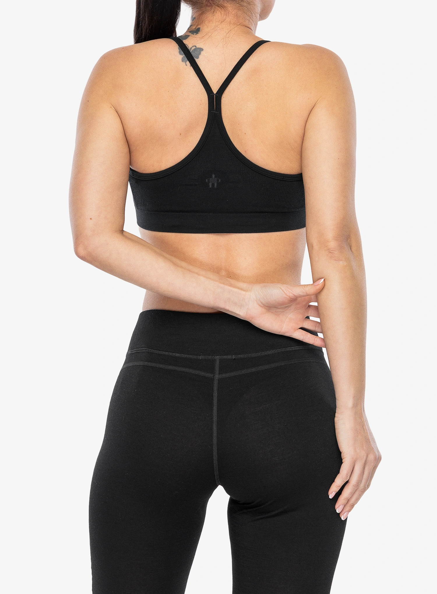 Sutien sport Smartwool Merino Blend Bralette - black