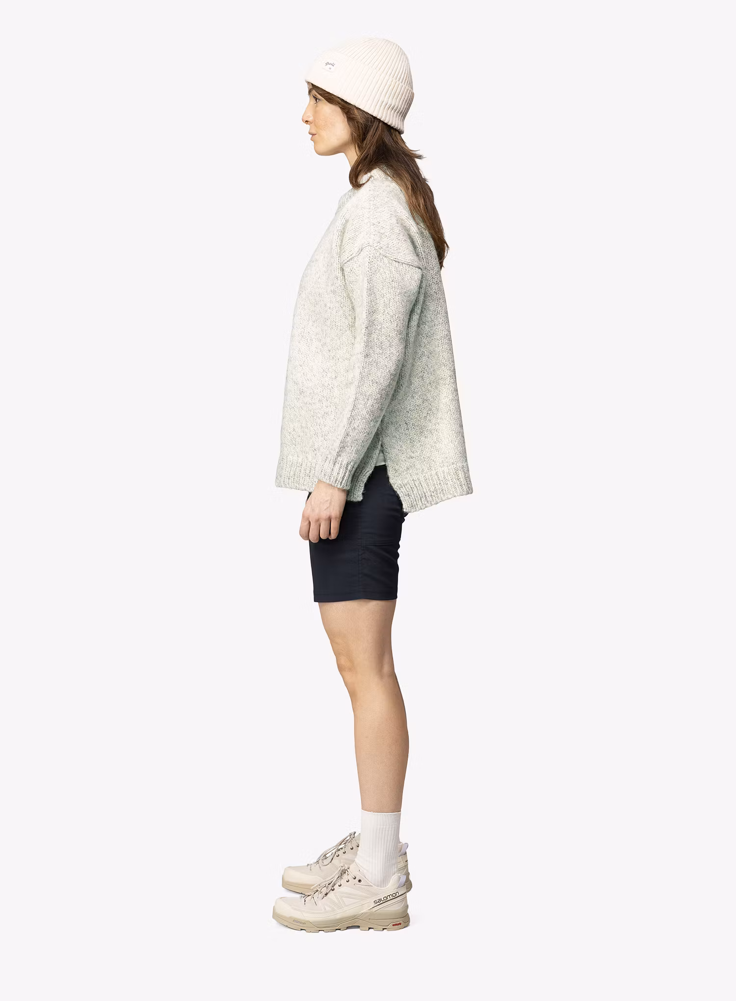 Pulover de damă Devold Nansen Wool Sweater - grey melange