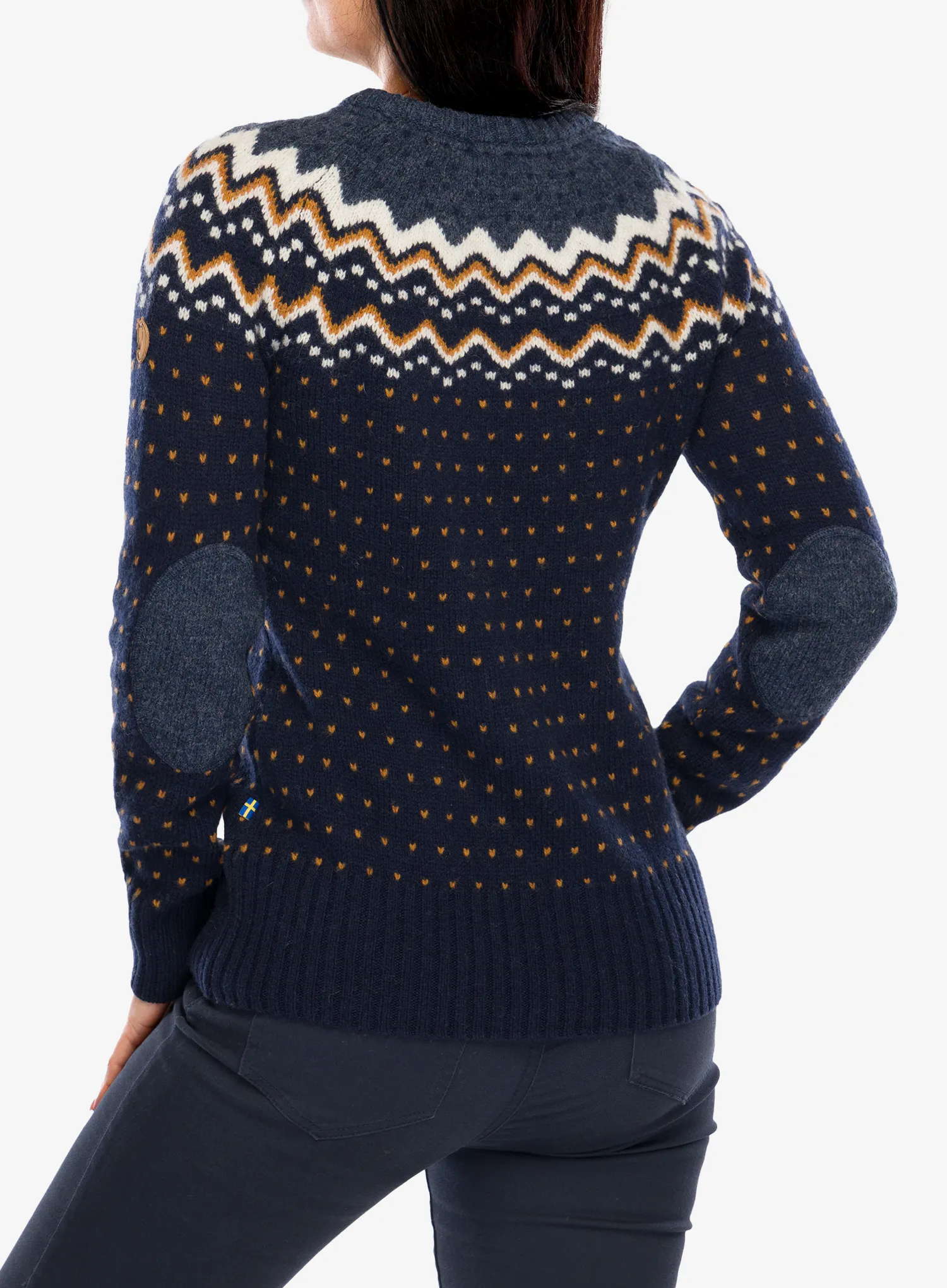 Pulover de damă Fjallraven Ovik Knit Sweater - dark navy