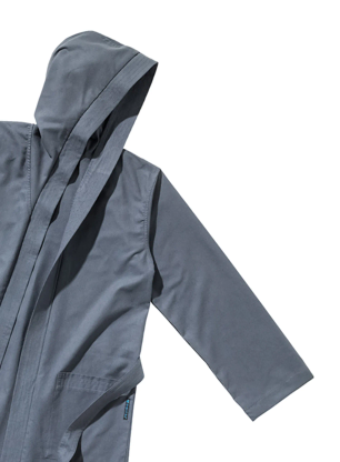 Halat Cocoon Microfiber Bathrobe Ultralight with Hood - anchor grey