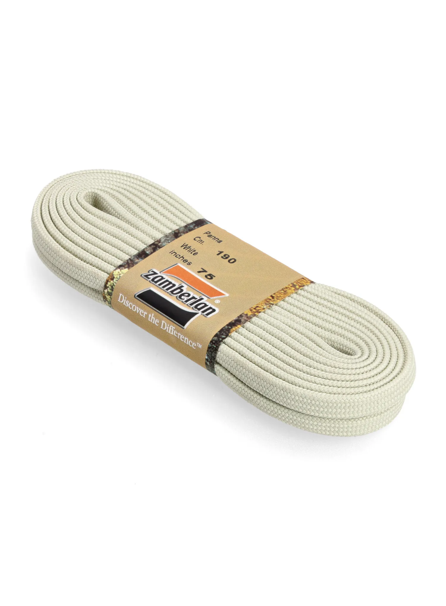 Șireturi Zamberlan Flat Lace - white/white
