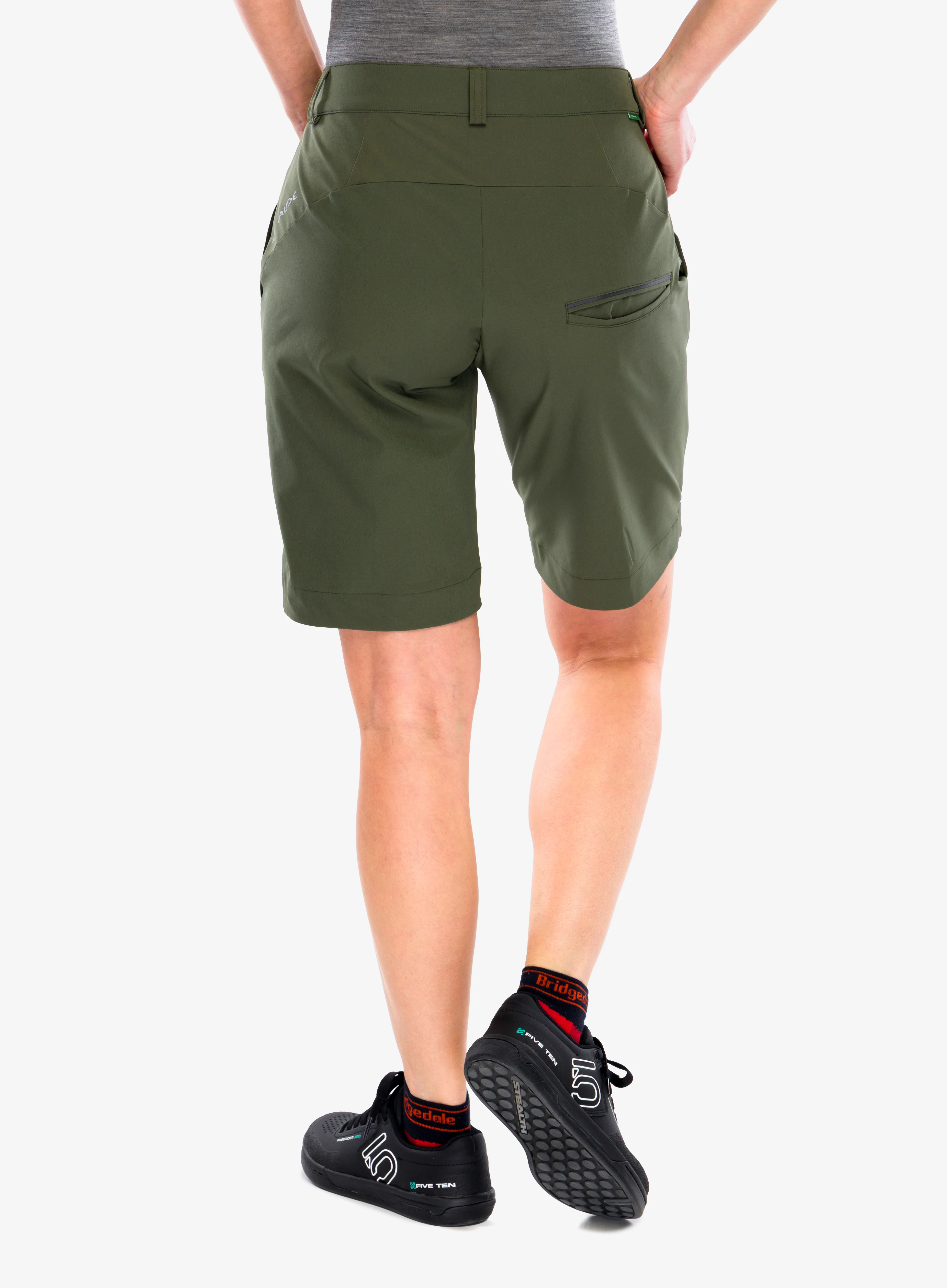 Pantaloni scurti femei Vaude Cyclist Shorts - khaki