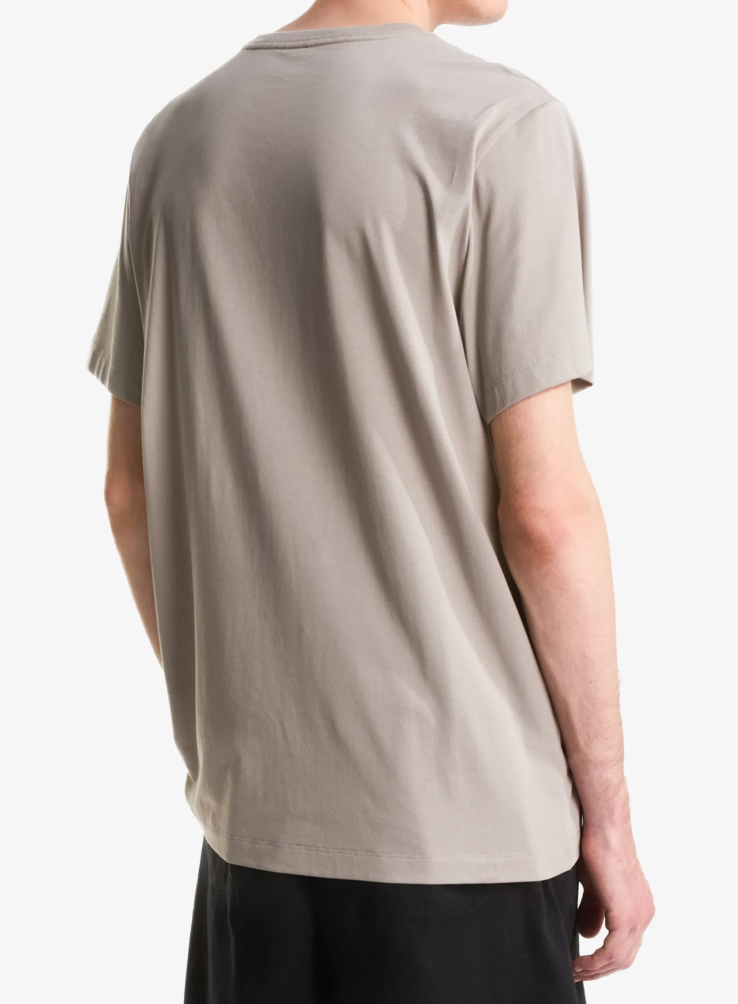 Tricou bumbac The North Face Evolution Simple Dome Regular SS - stone slab