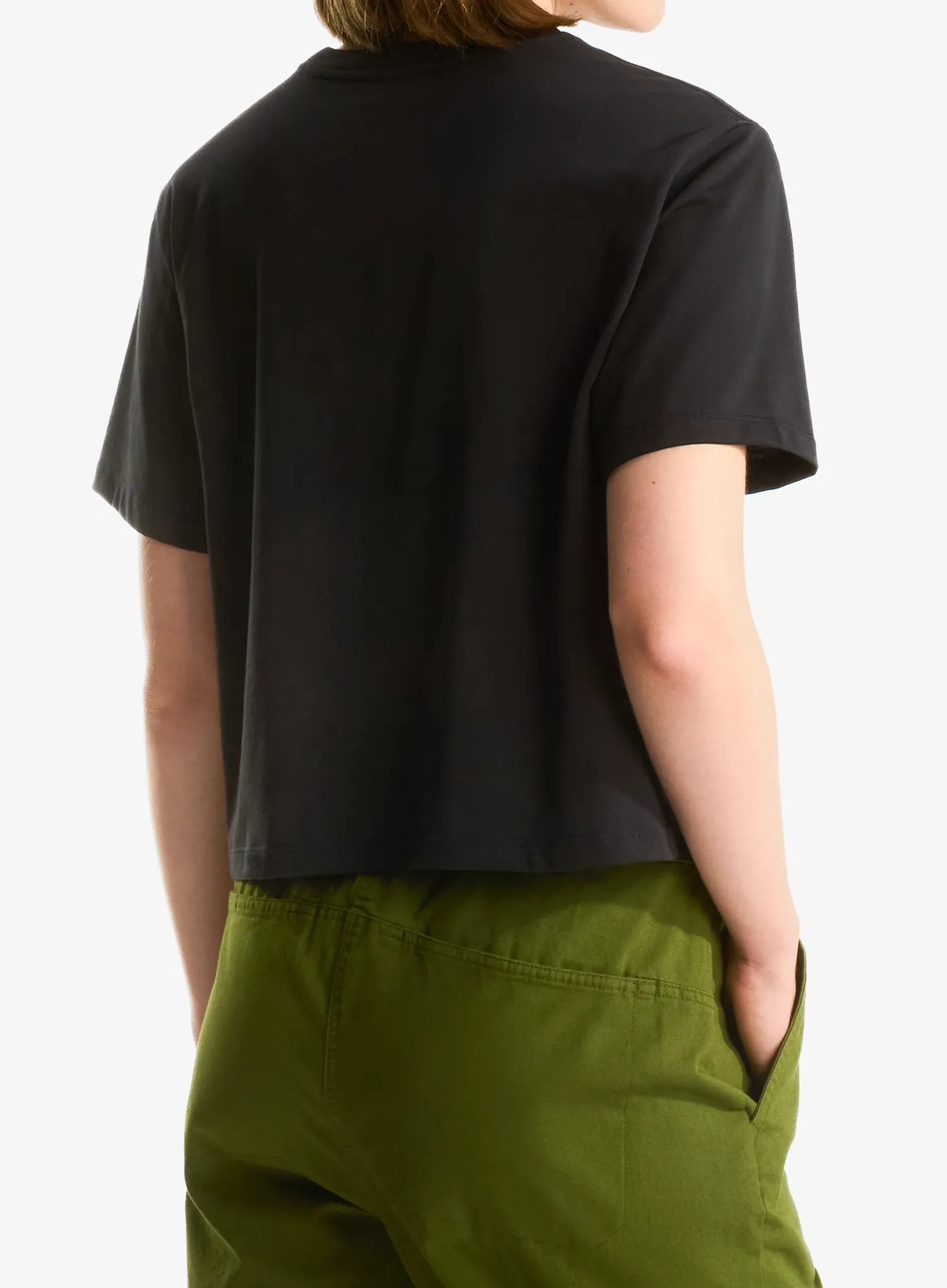 Tricou femei The North Face Evolution Simple Dome Crop Relaxed SS Tee - black