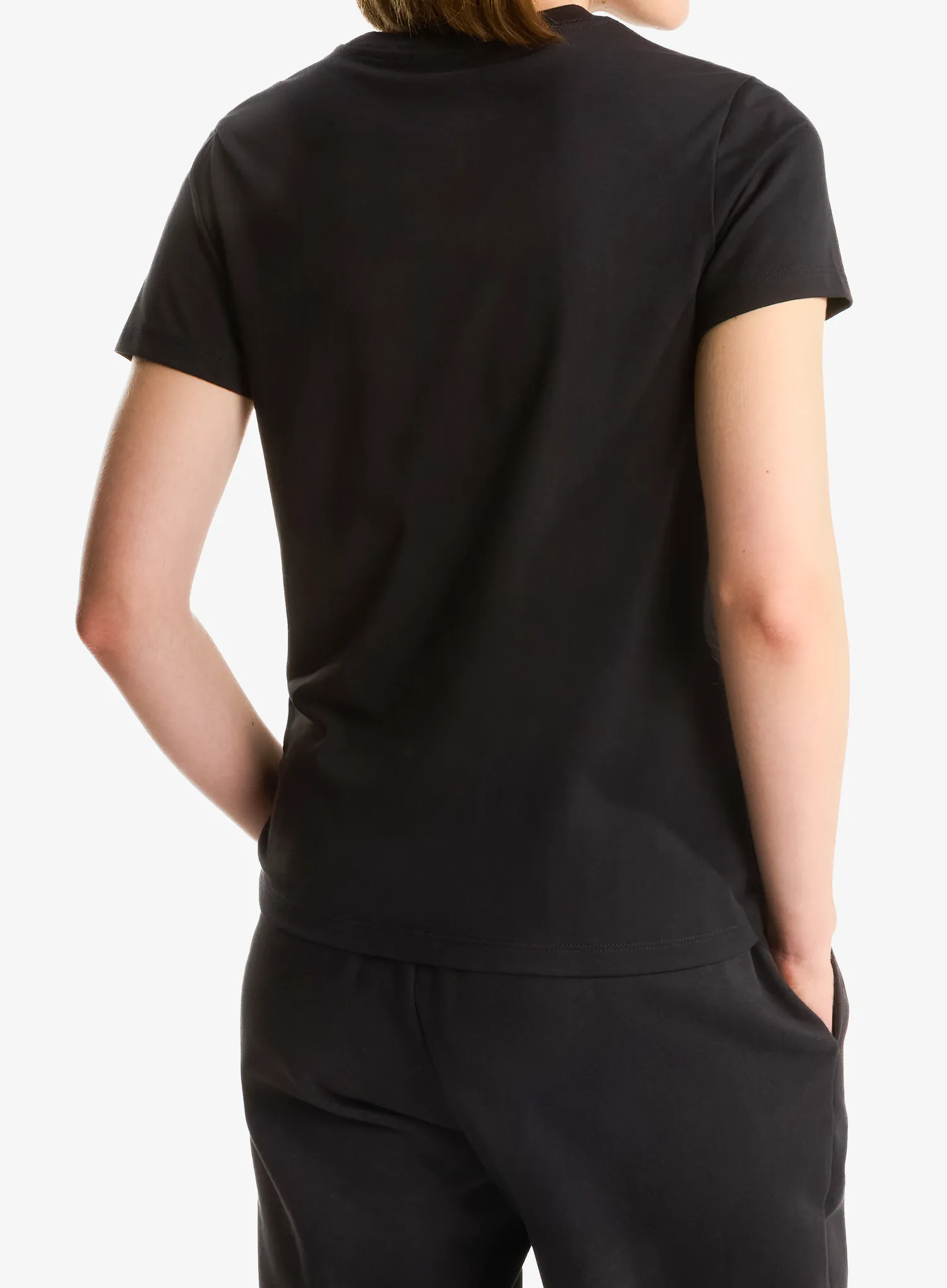 Tricou femei The North Face Evolution Simple Dome Slim Short Sleeve - tnf black
