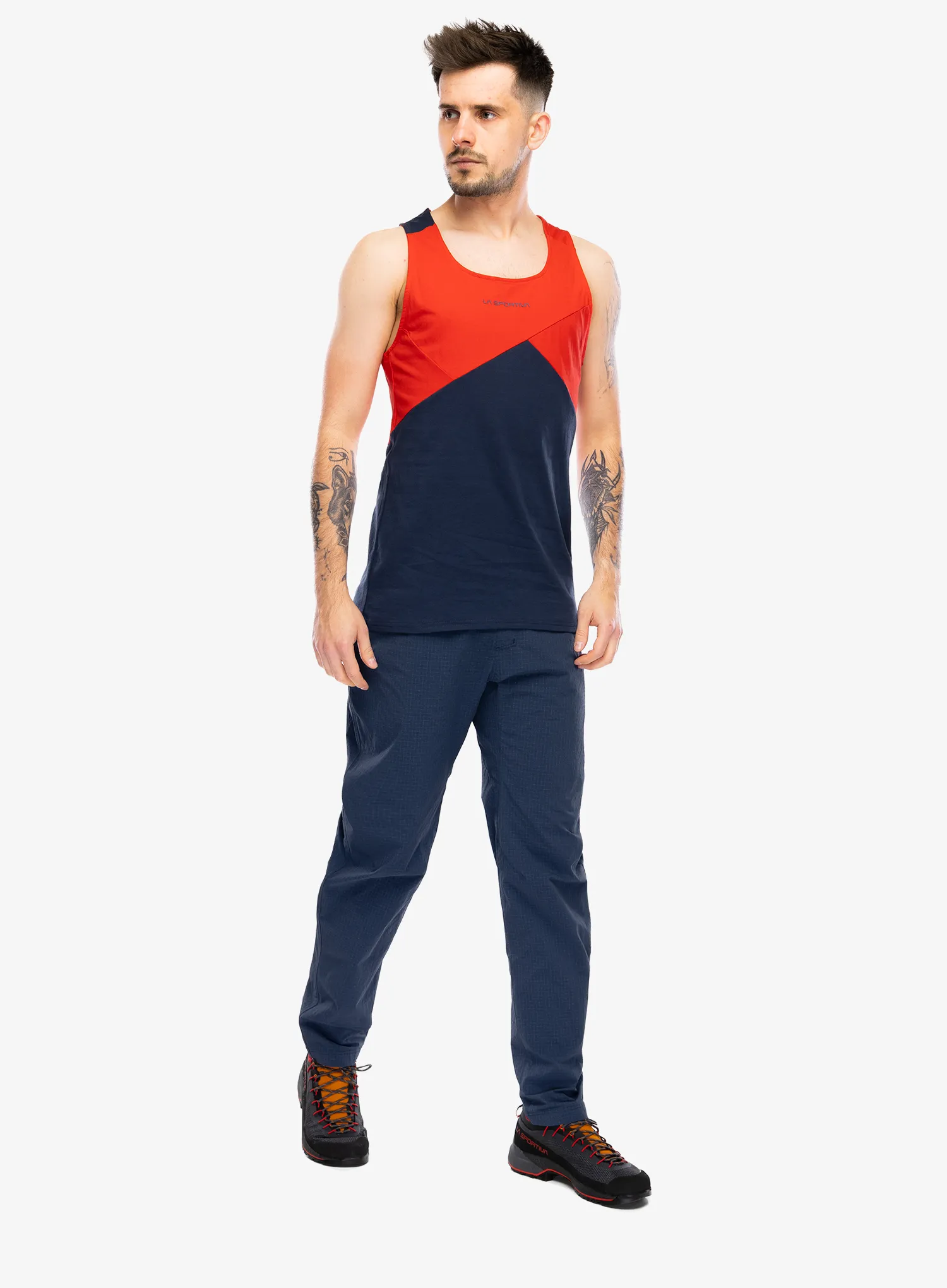 Top bărbătesc La Sportiva Dude Tank - night sky/mountain red