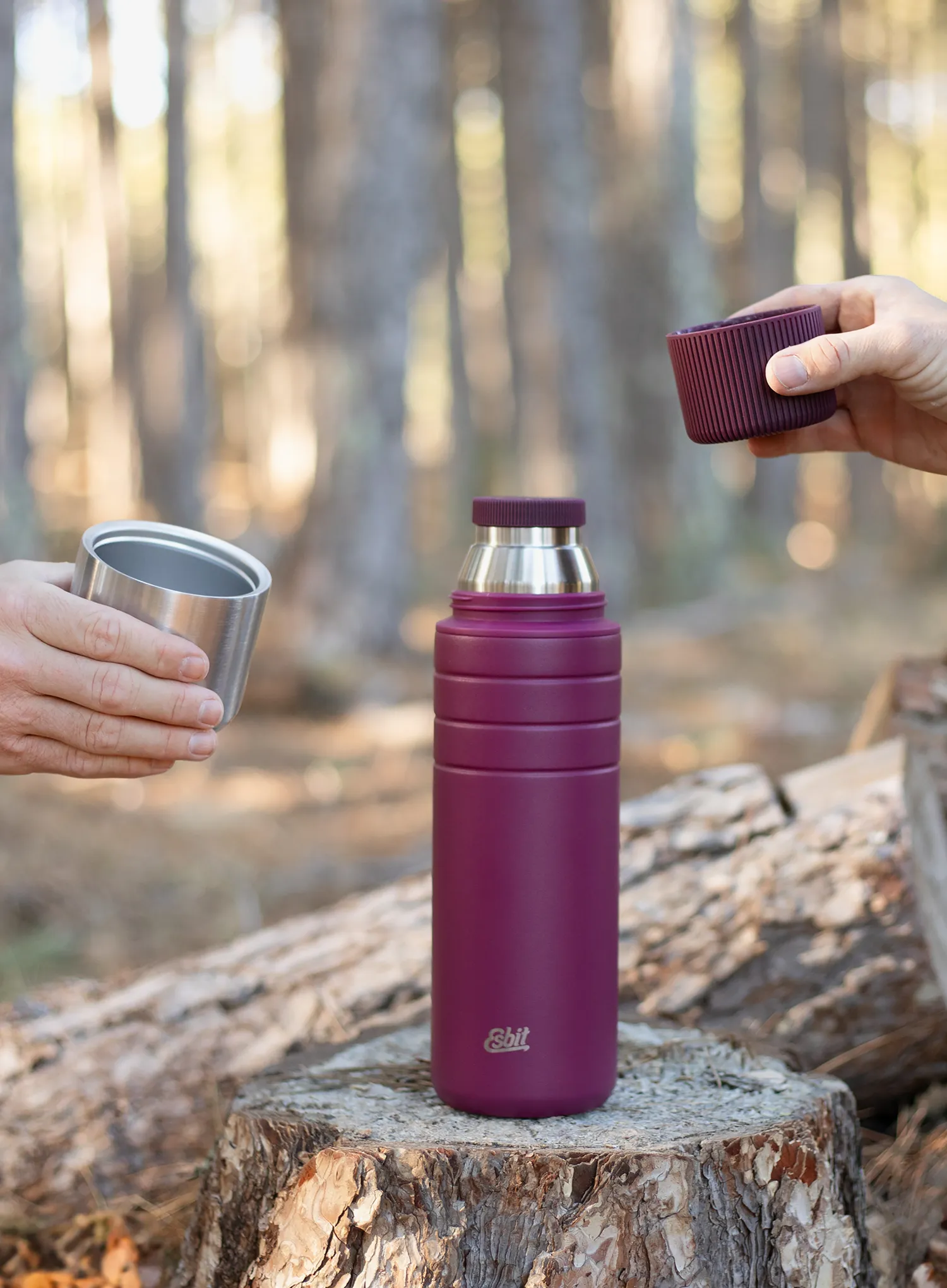 Termos Esbit Majoris Vaccum Flask 1L - berry