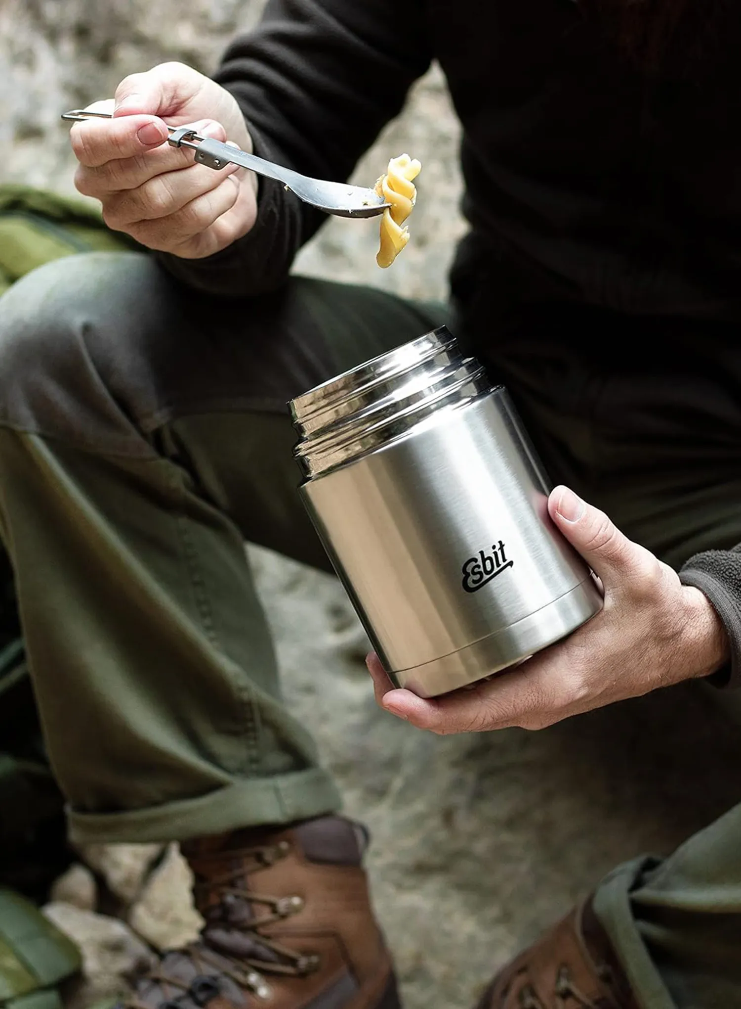 Termos mancare Esbit Sculptor Stainless Steel Food Jug 0,75L - stainless steel