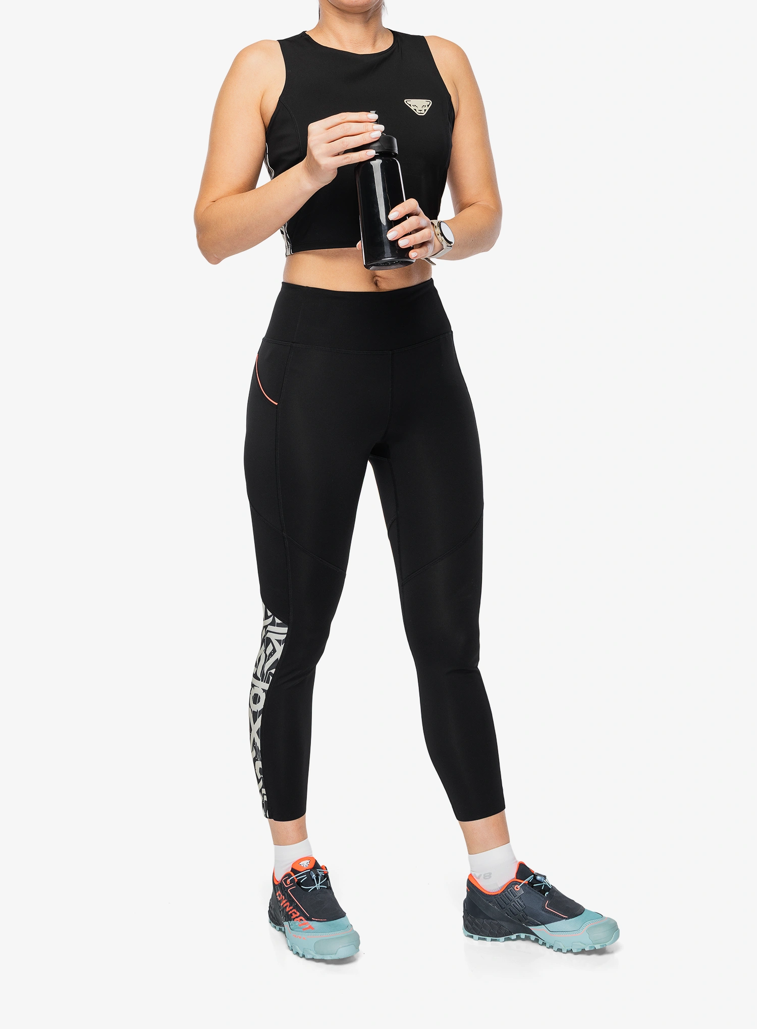 Top femei Dynafit Trail Crop Top - black out