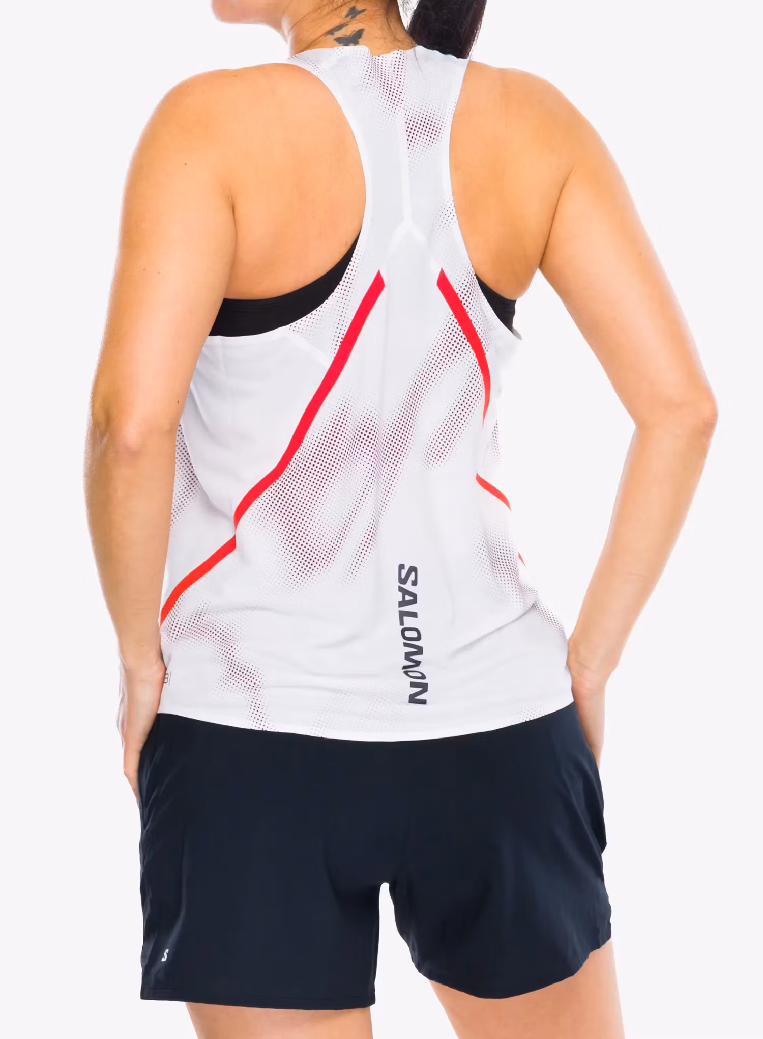 Top femei Salomon S/Lab Speed Singlet - white/white/and