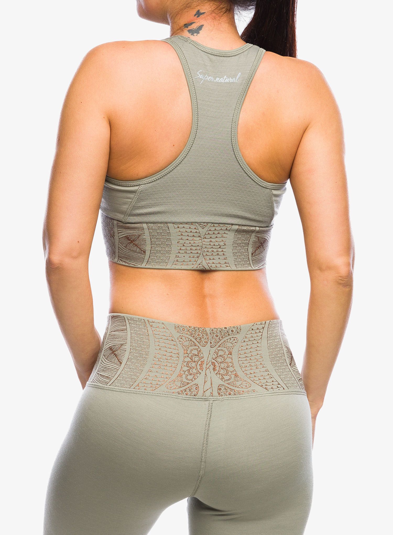 Top femei Super.natural Arabesque Lf Top - dried sage/copper