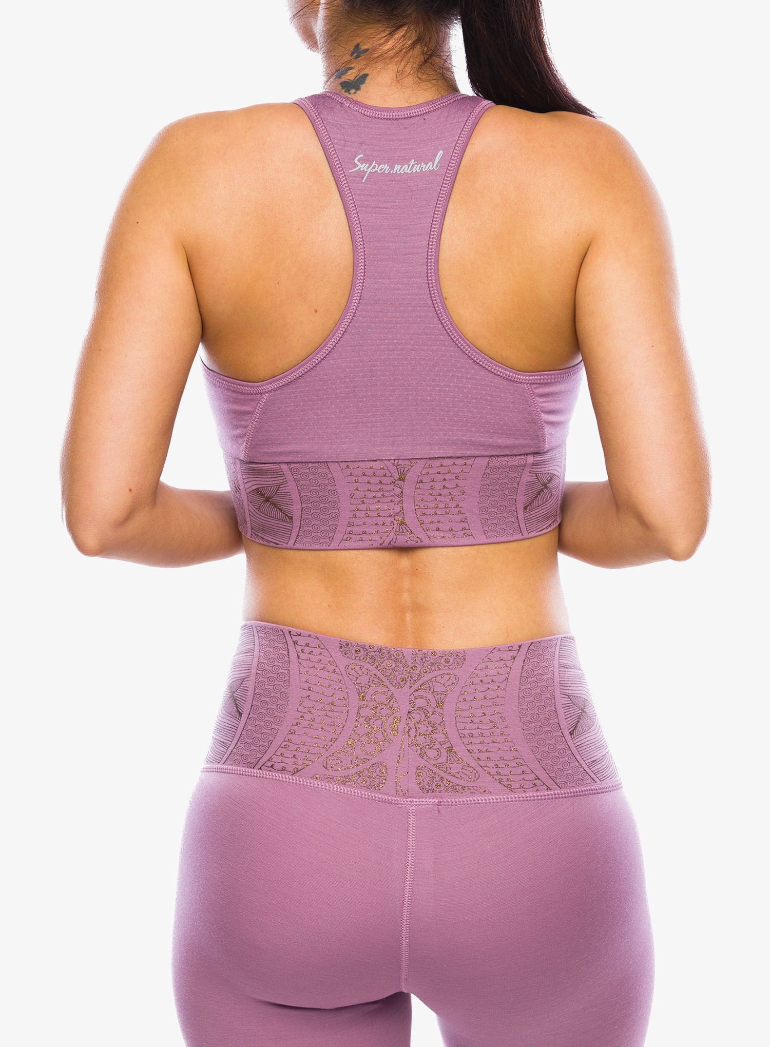 Top femei Super.natural Arabesque Lf Top - orchid/copper