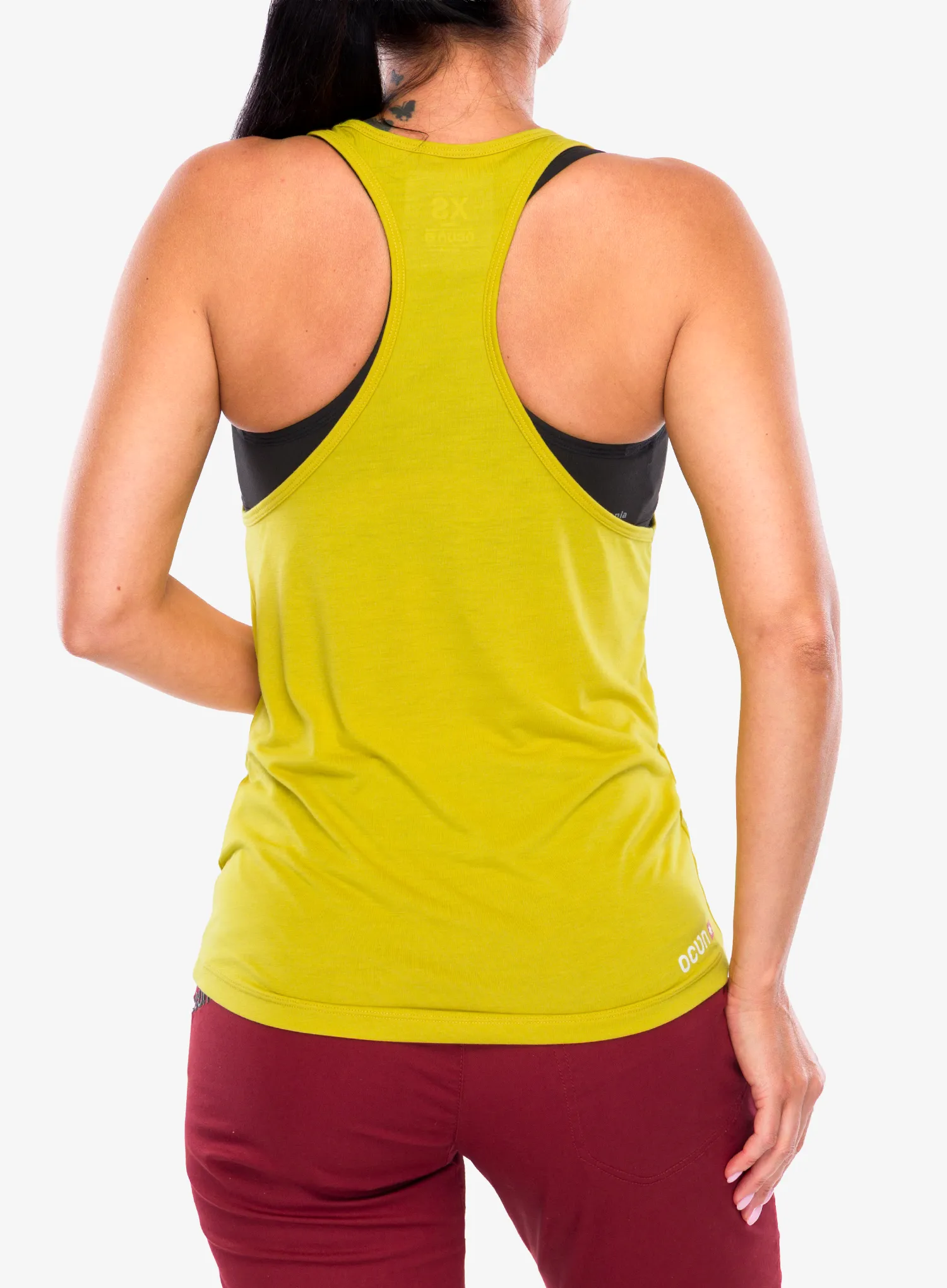 Top de cățărare pentru femei Ocun Fionna Top - yellow antique moss