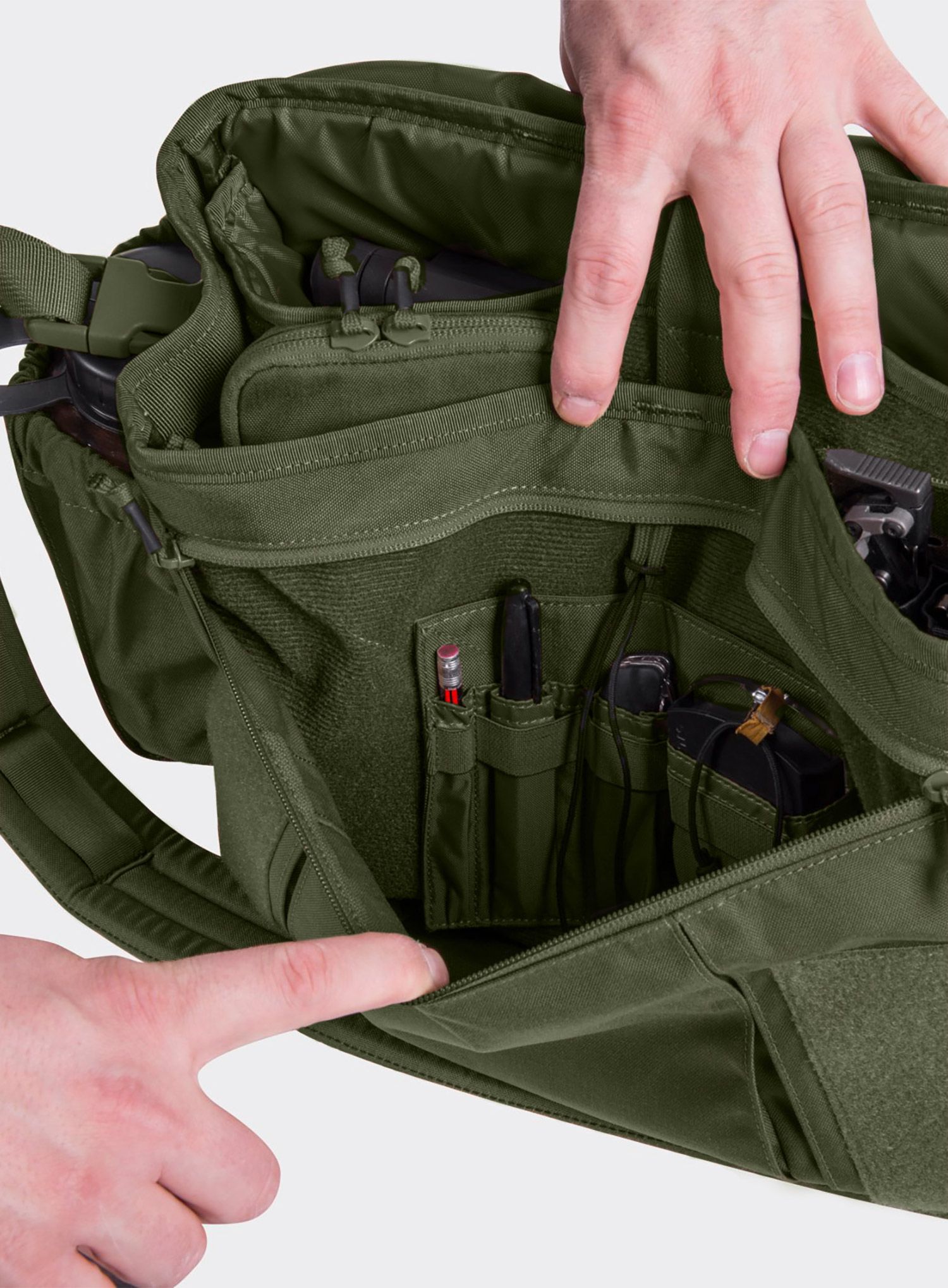 Geantă de oras Helikon-Tex Urban Courier Bag Medium - Cordura - olive