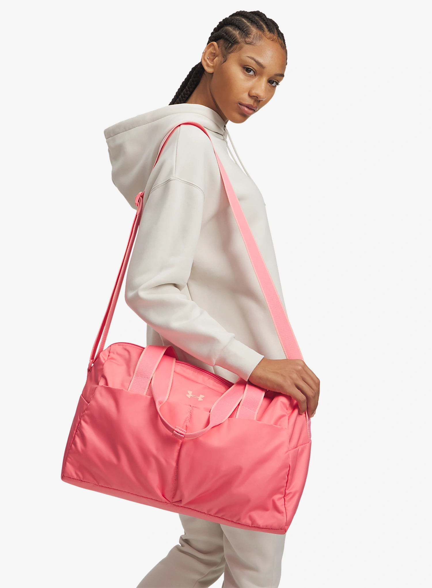 Geantă de oras Under Armour Studio Lite Duffle - bittersweet pink/posh pink
