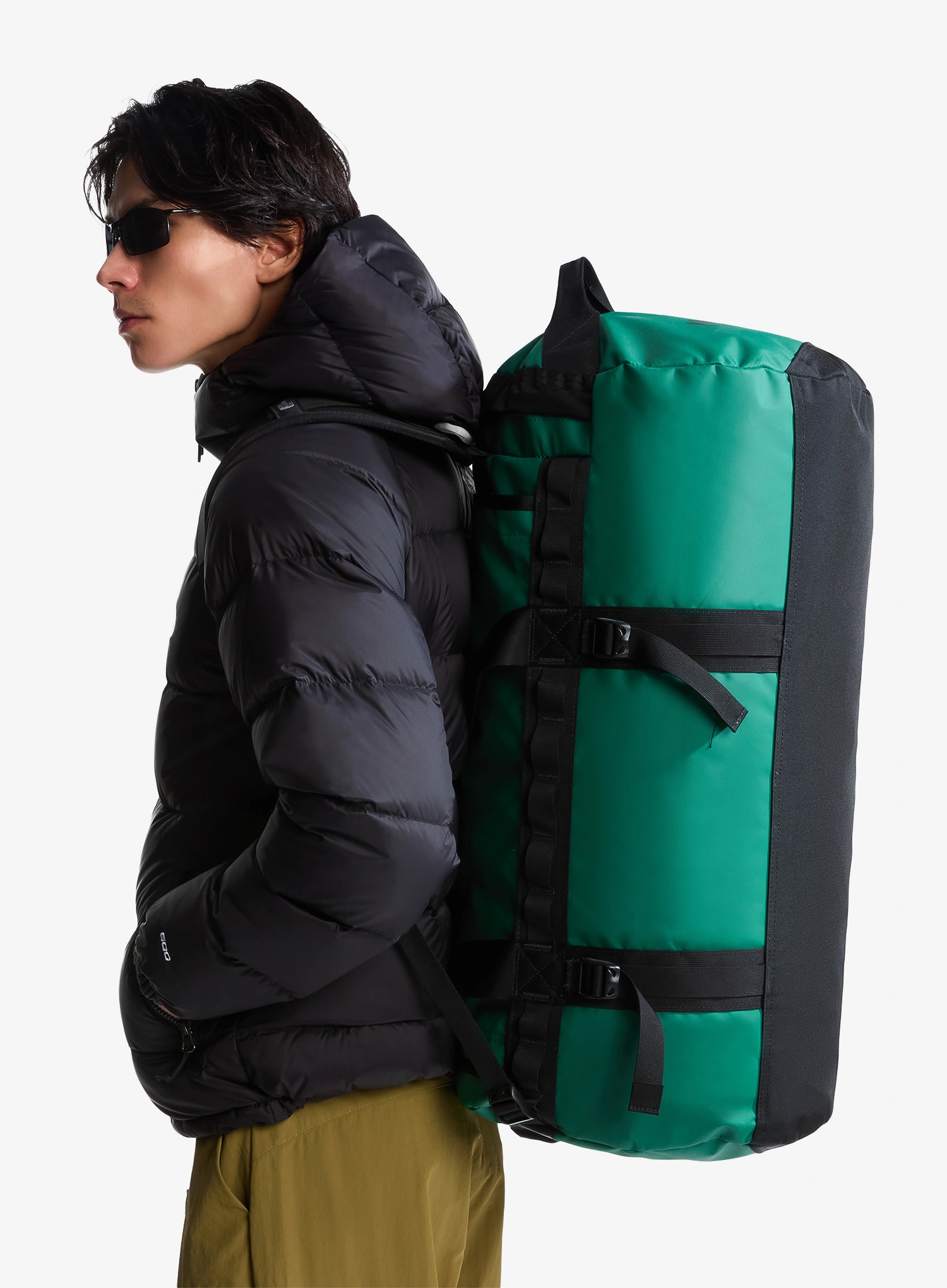 Geantă The North Face Base Camp Duffel M - evergreen/tnf black